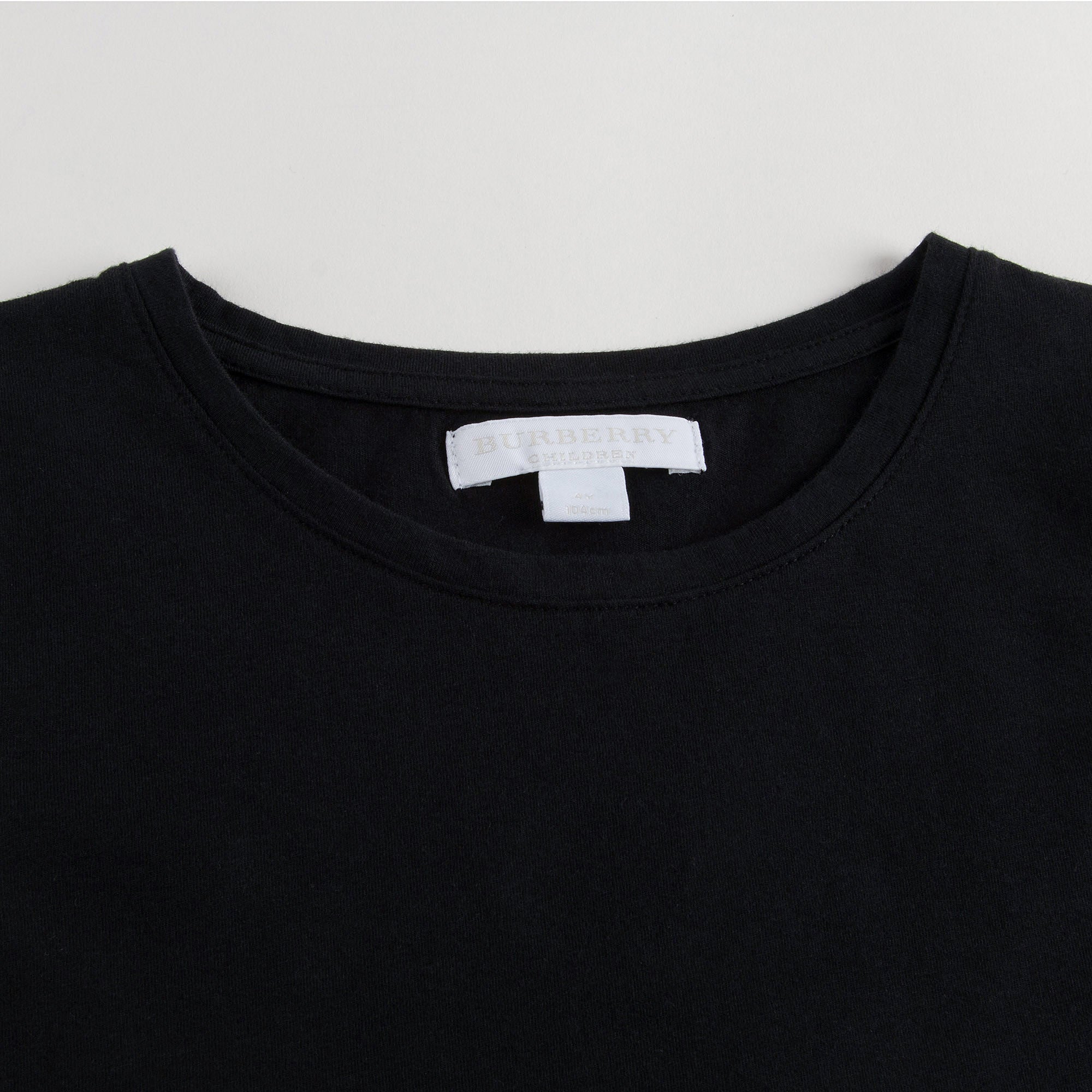 Girls Black Cotton T-shirt - CÉMAROSE | Children's Fashion Store - 4