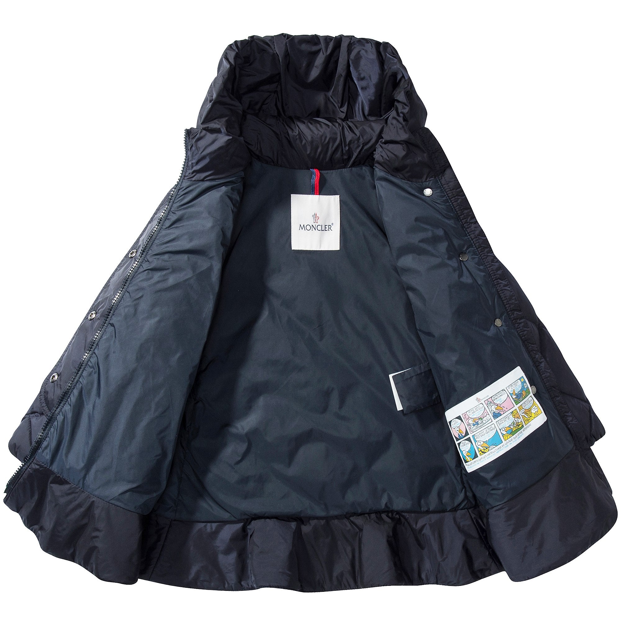 Girls  Navy  Blue  "Vauloge Giubbotto"  Coat