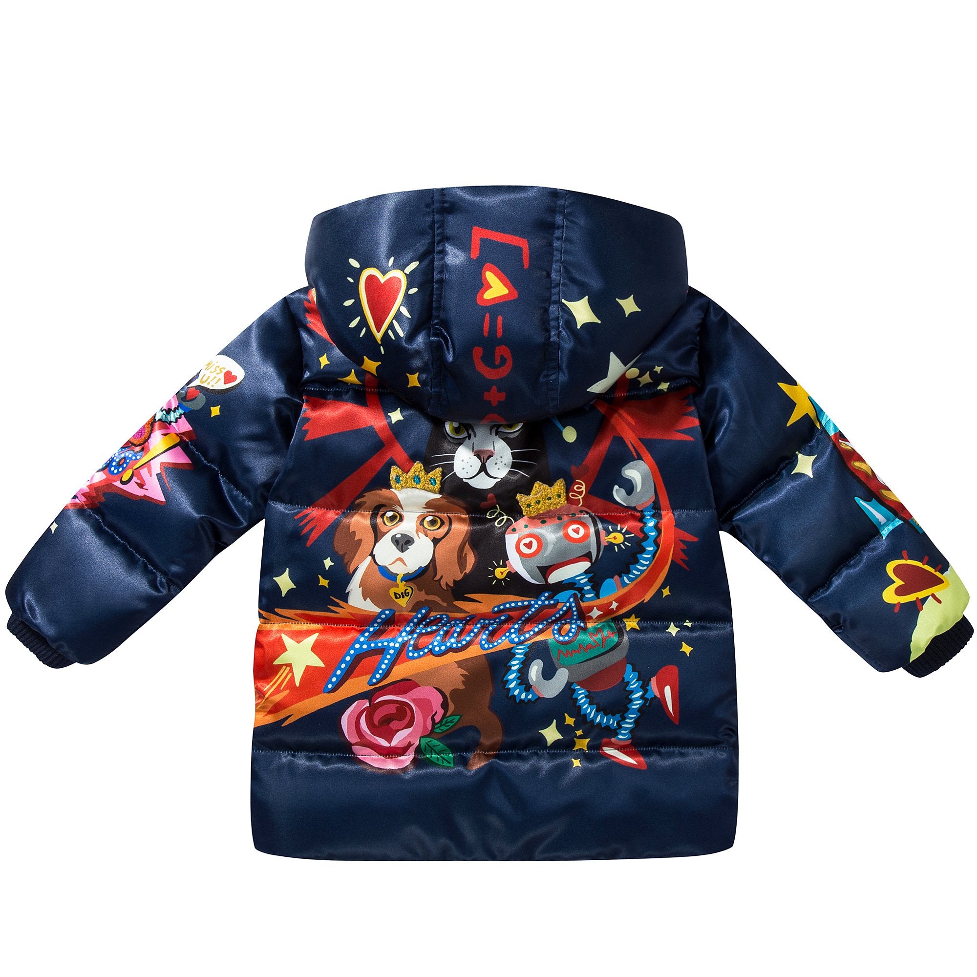 Baby  Girls  Mirror Blue  Polyester   Coat