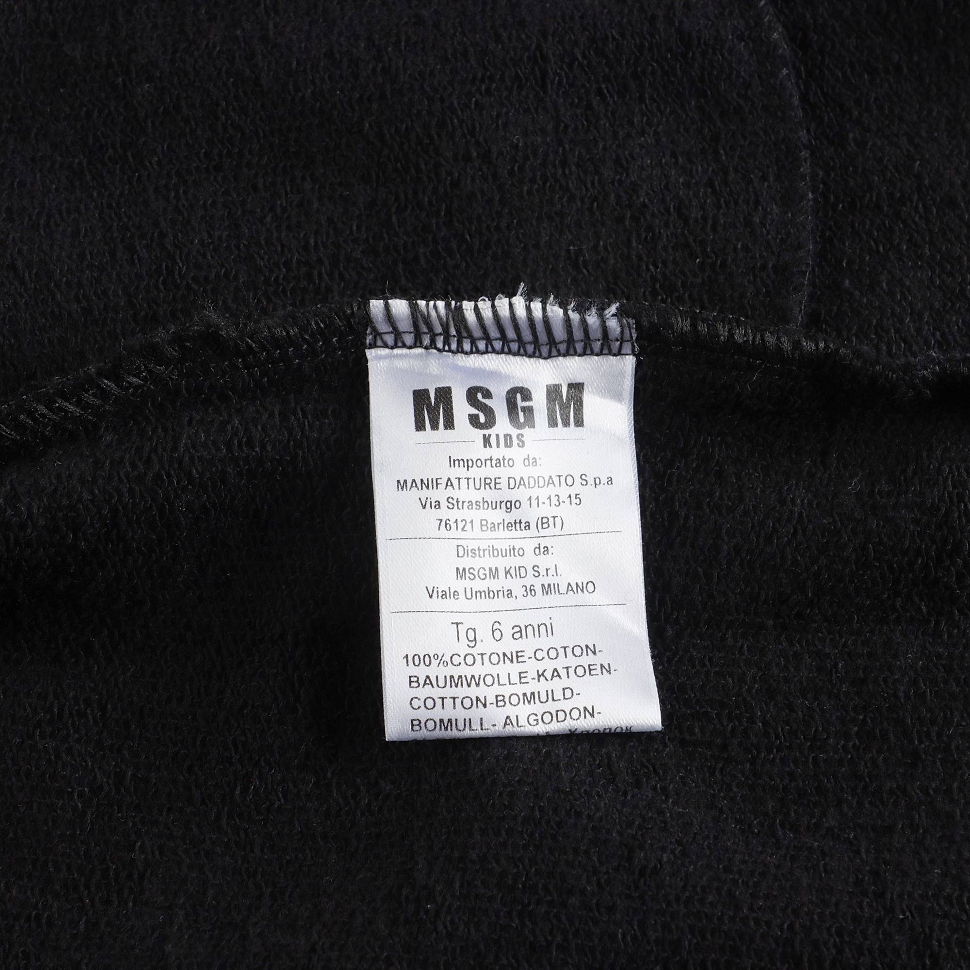 Girls Black Cotton Skirt