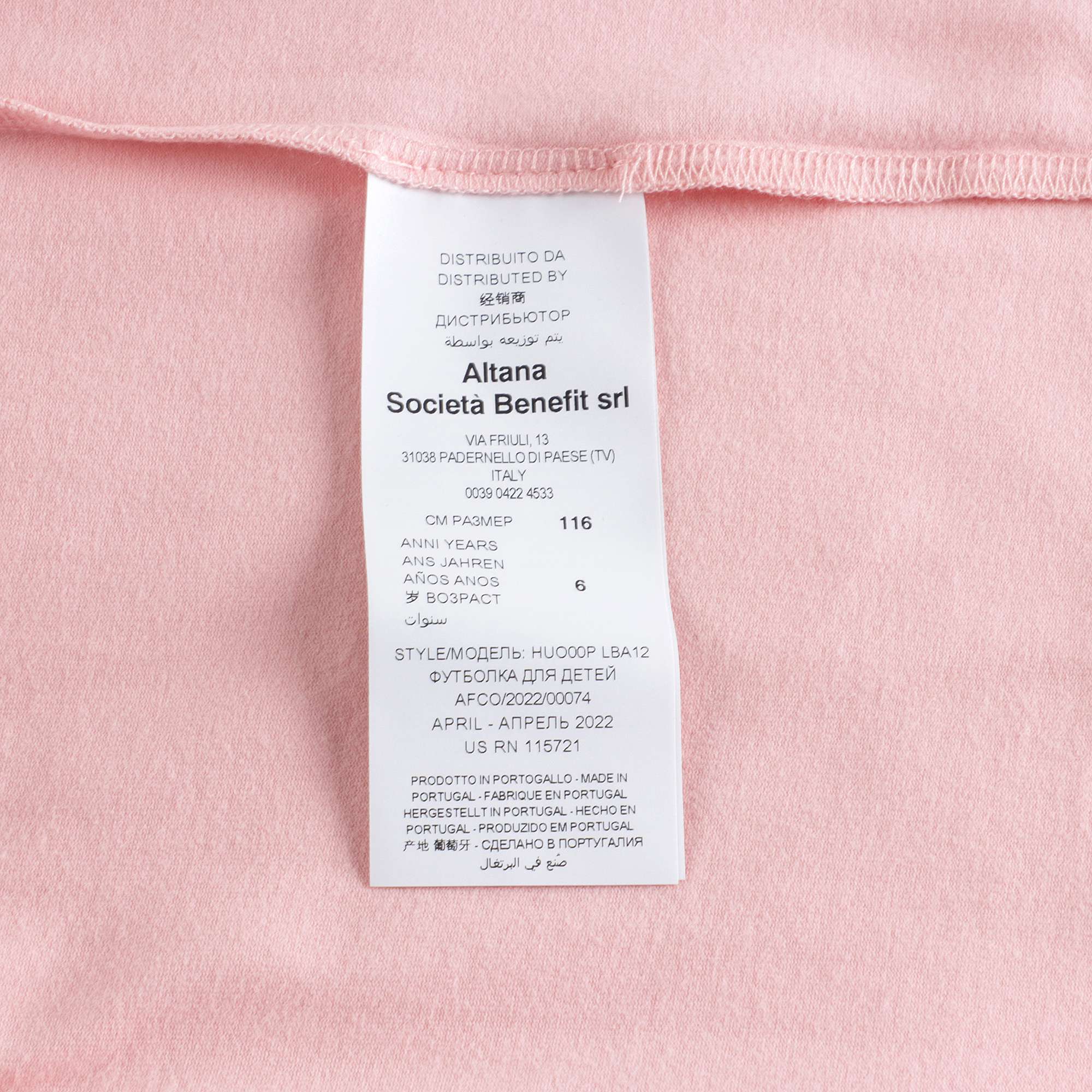 Girls Pink Printed Cotton T-Shirt