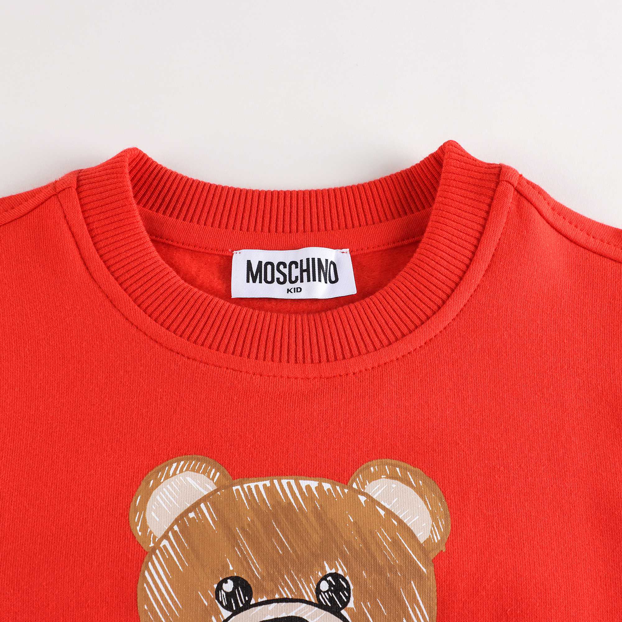 Boys & Girls Red Printed Cotton Sweatshirt