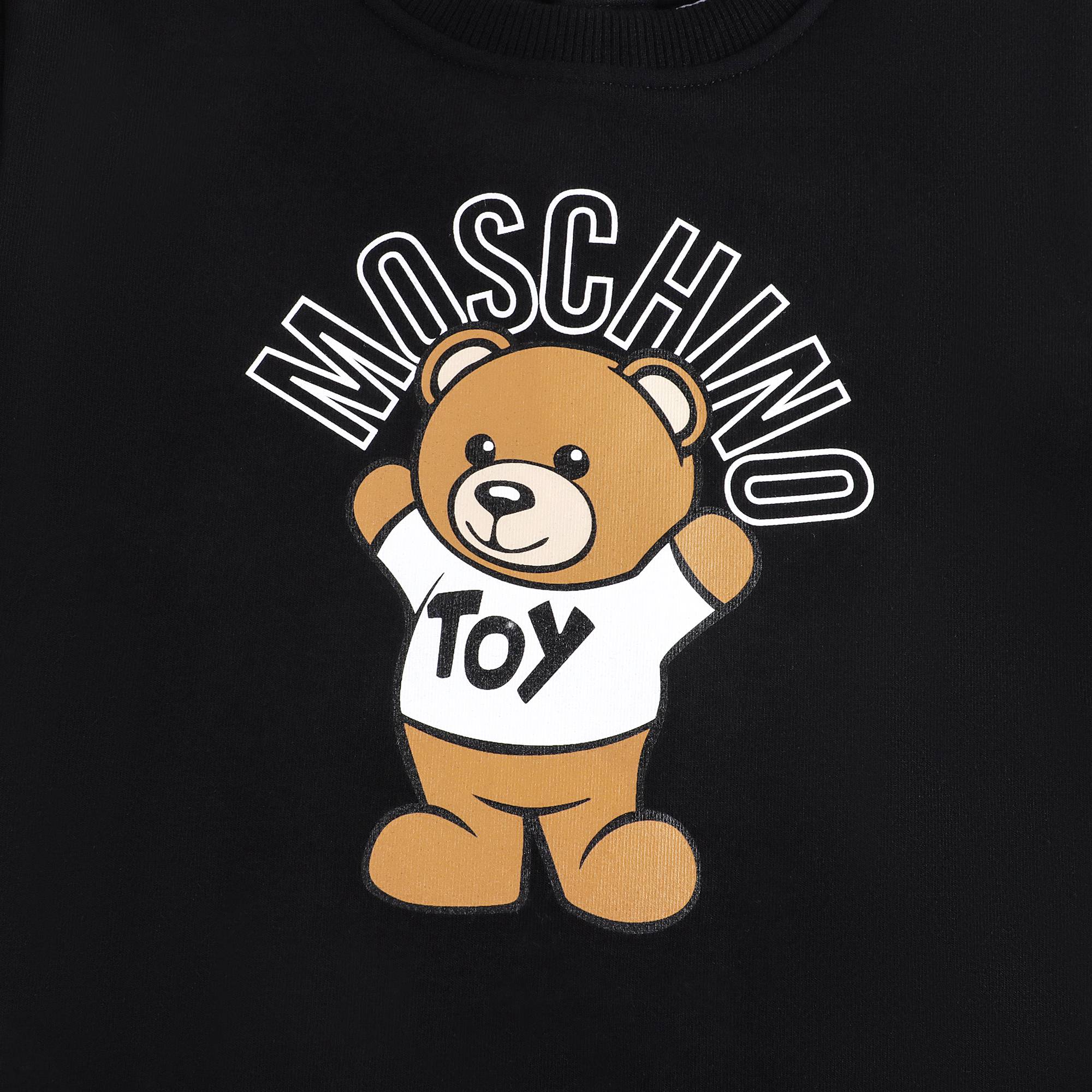 Baby Girls Black Printed Dress