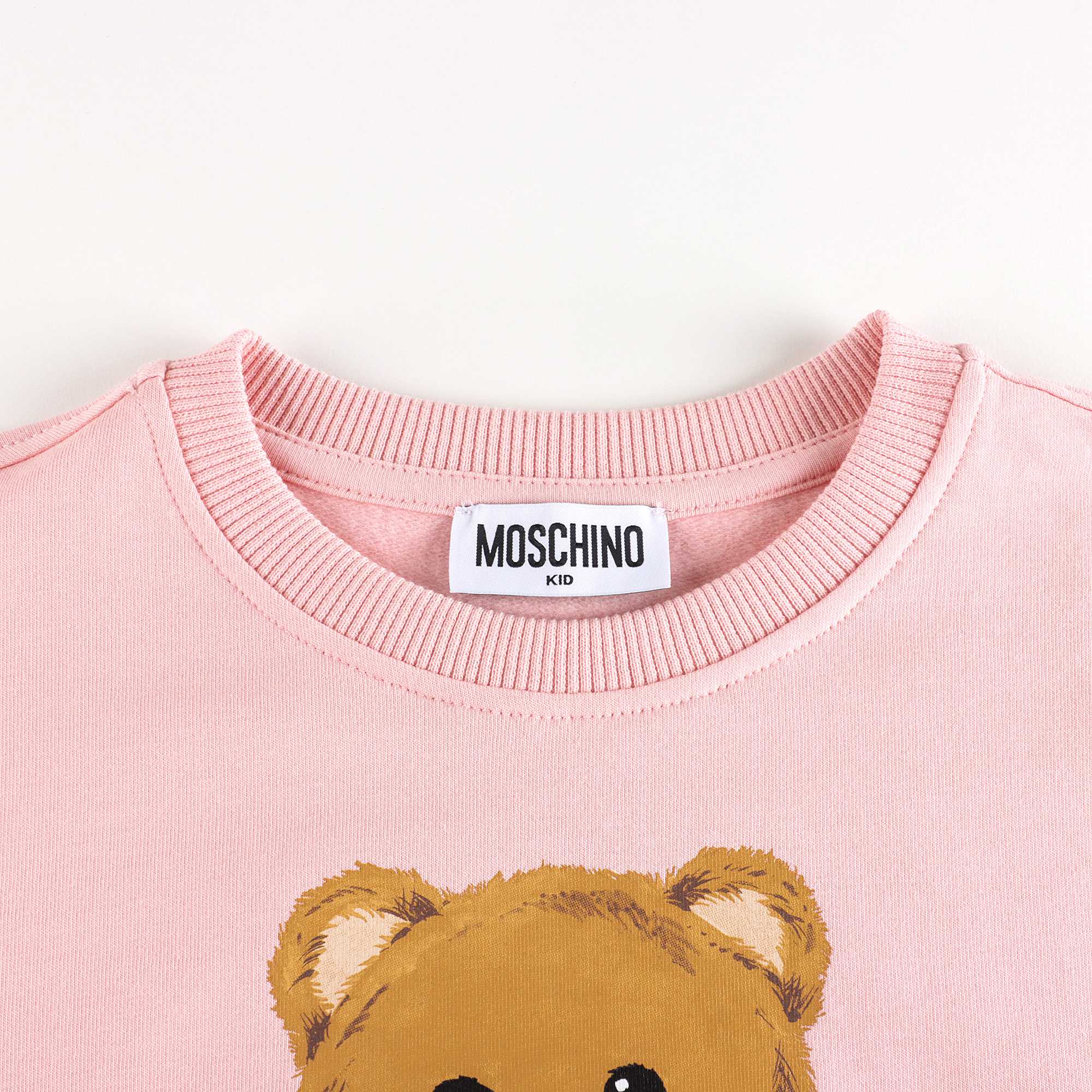 Girls Pink Printed Cotton Sweatshirt