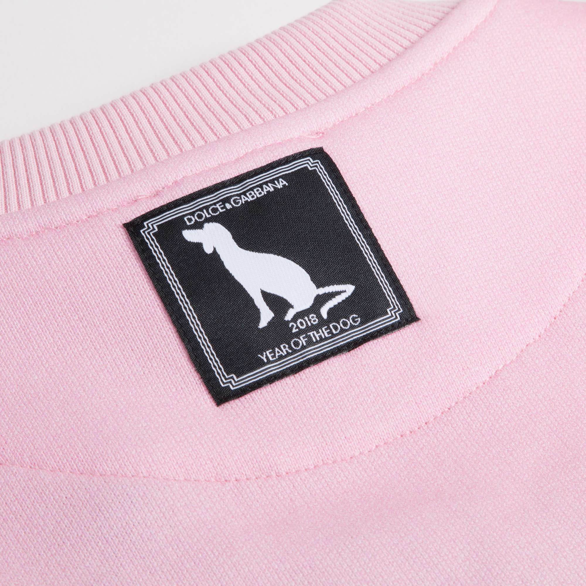 Girls  Pink   Dog  Face   Cotton   Sweatshirt
