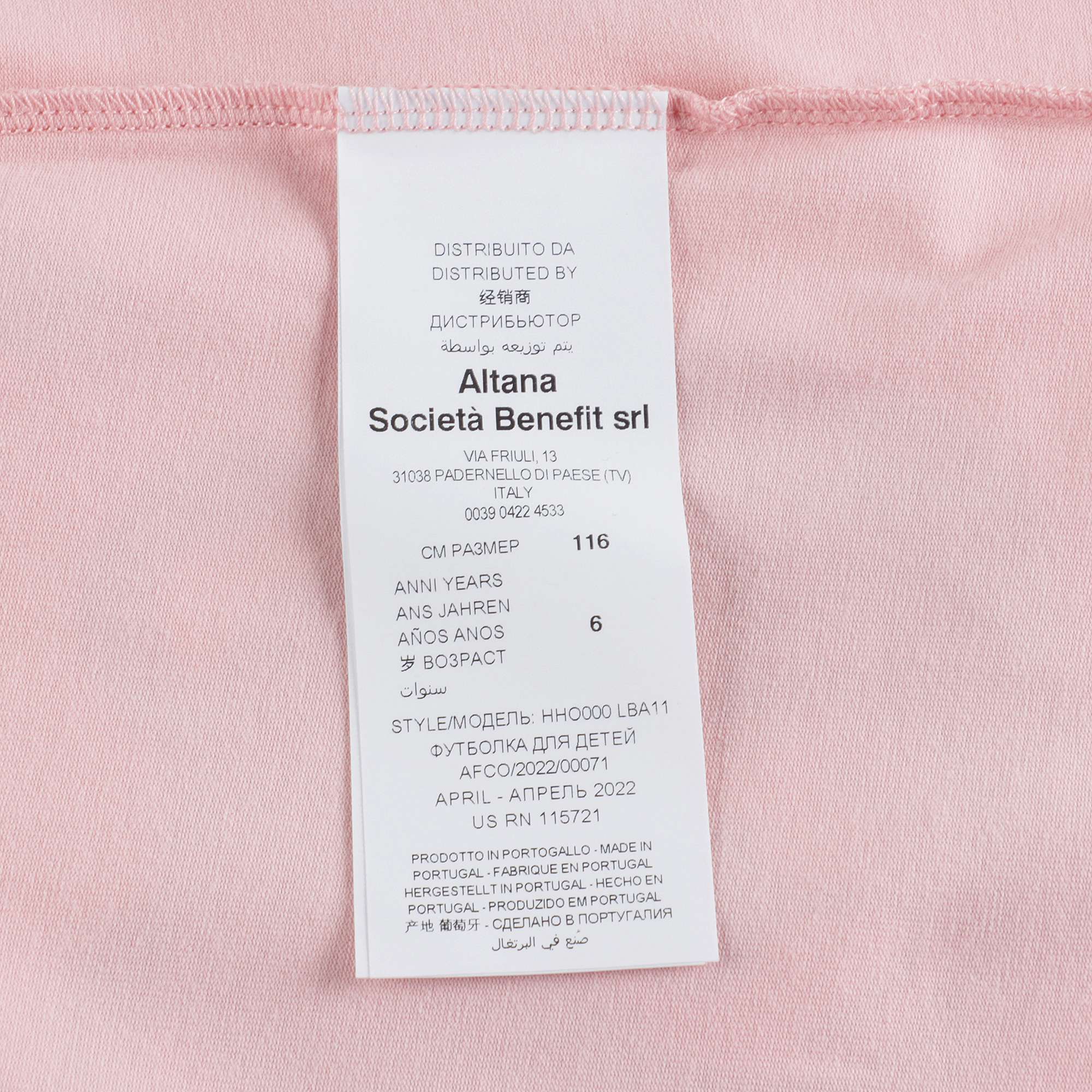 Girls Pink Printed Cotton T-Shirt