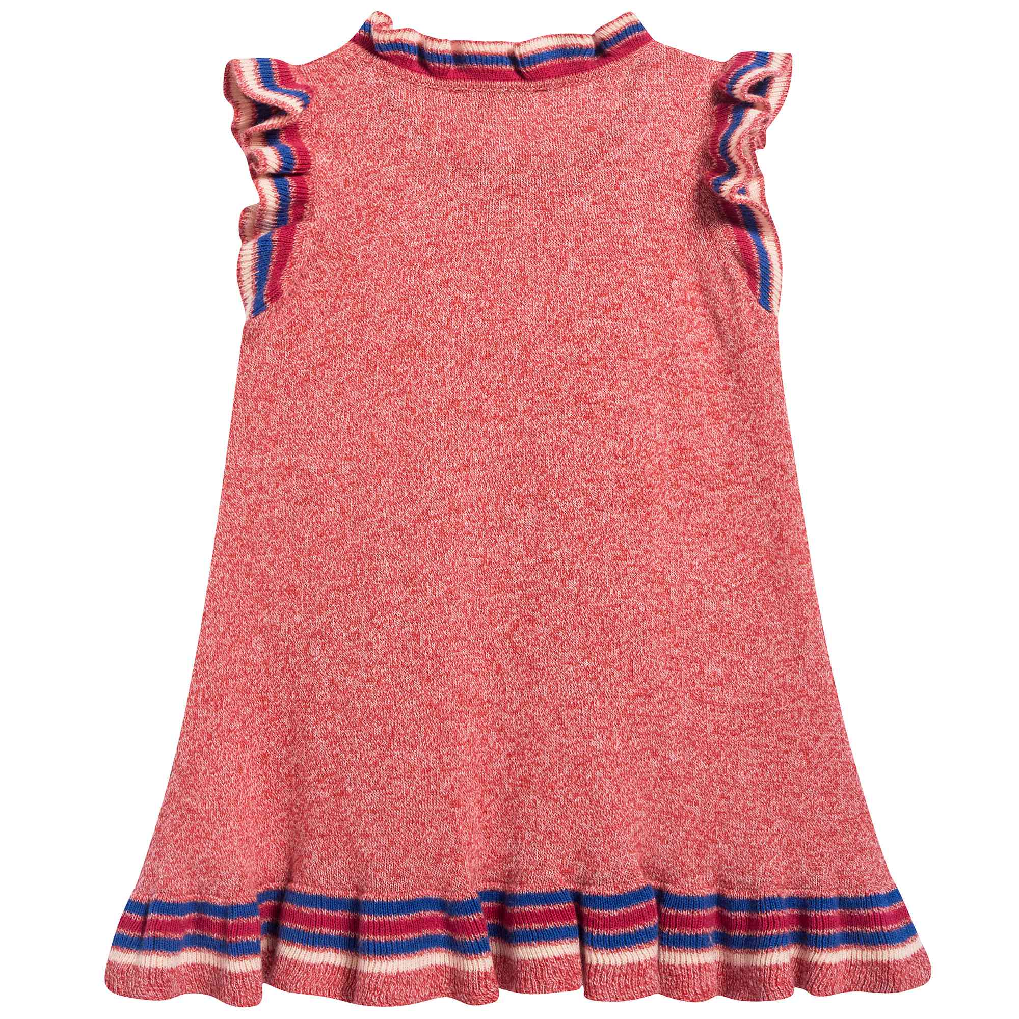 Girls Strawberry Cotton Knitwear Dress