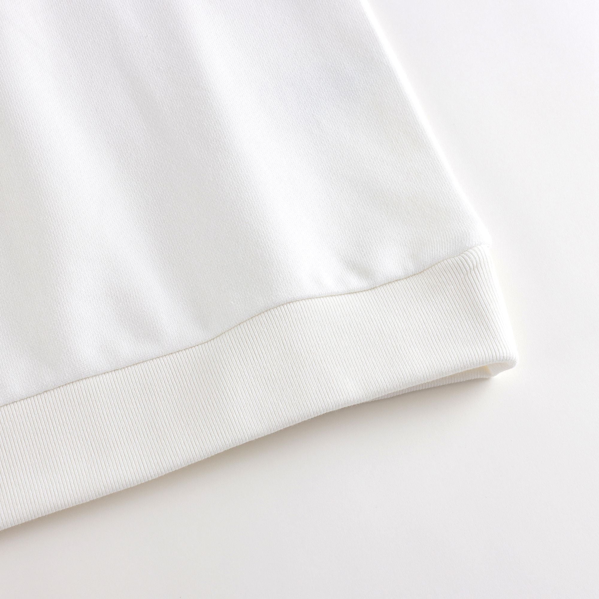 Boys & Girls White Logo Cotton Sweatshirt