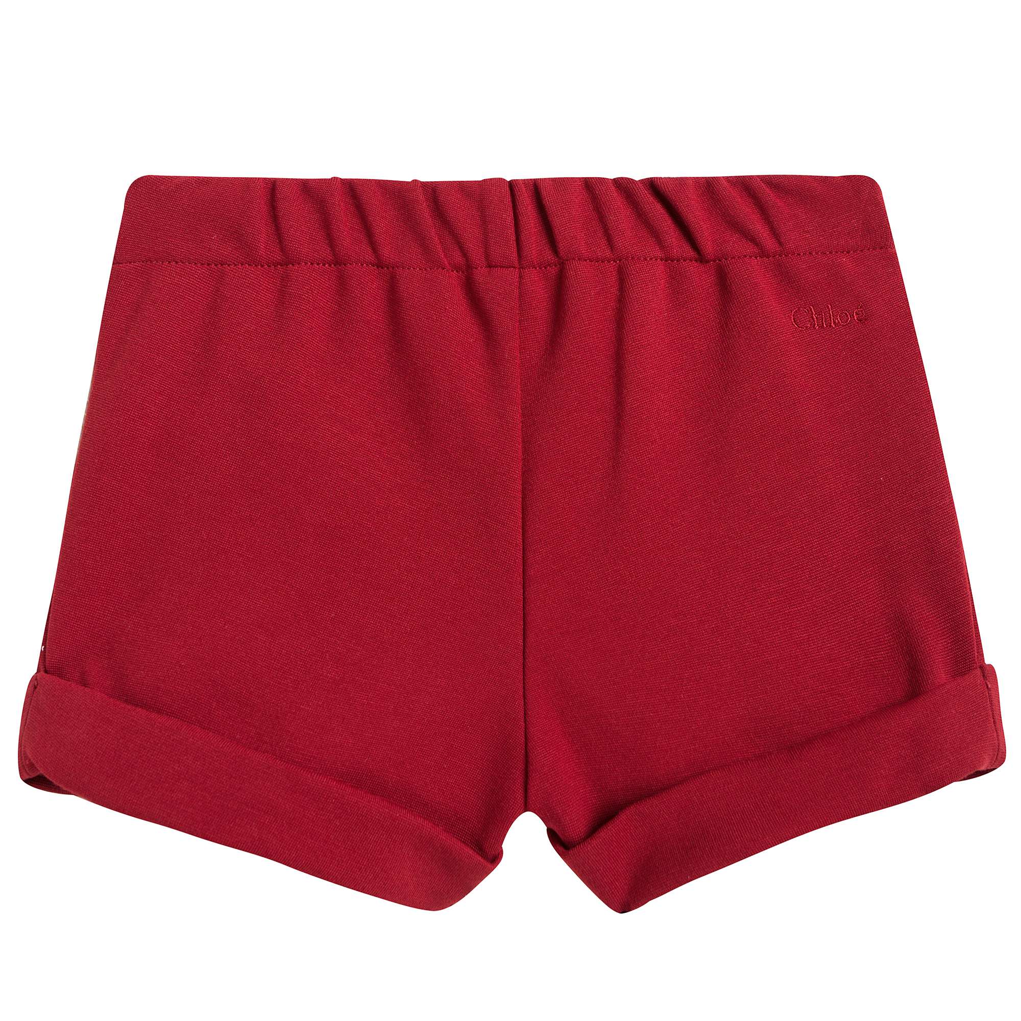 Girls Red Milano Jersey Shorts