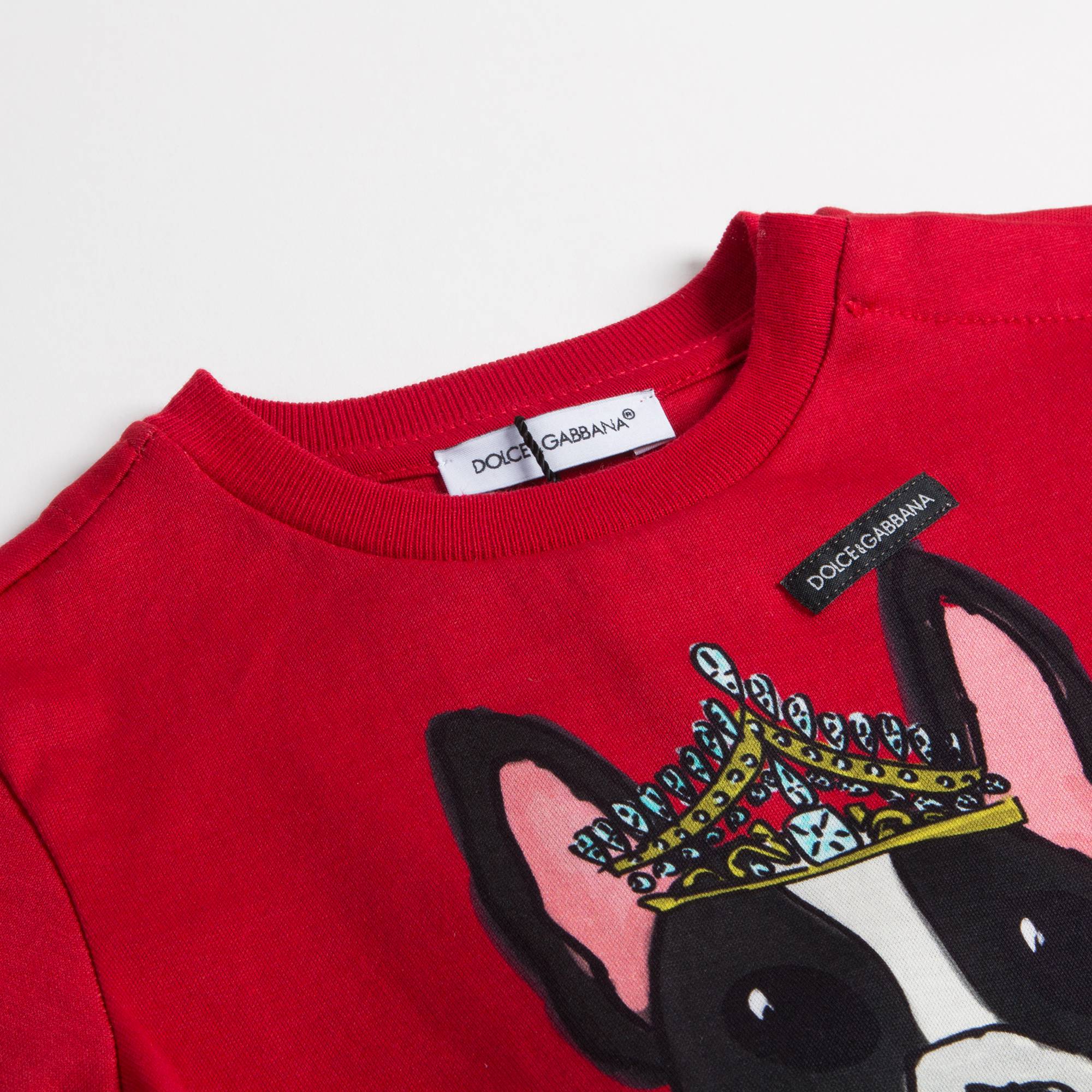 Baby Girls Red Dog Cotton T-shirt