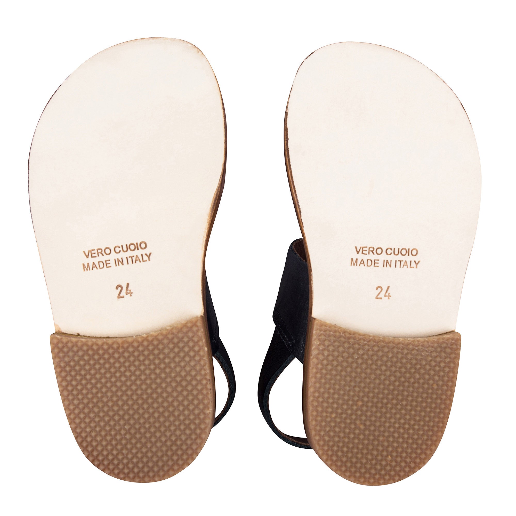 Boys Blue Cowskin Leather Sandals