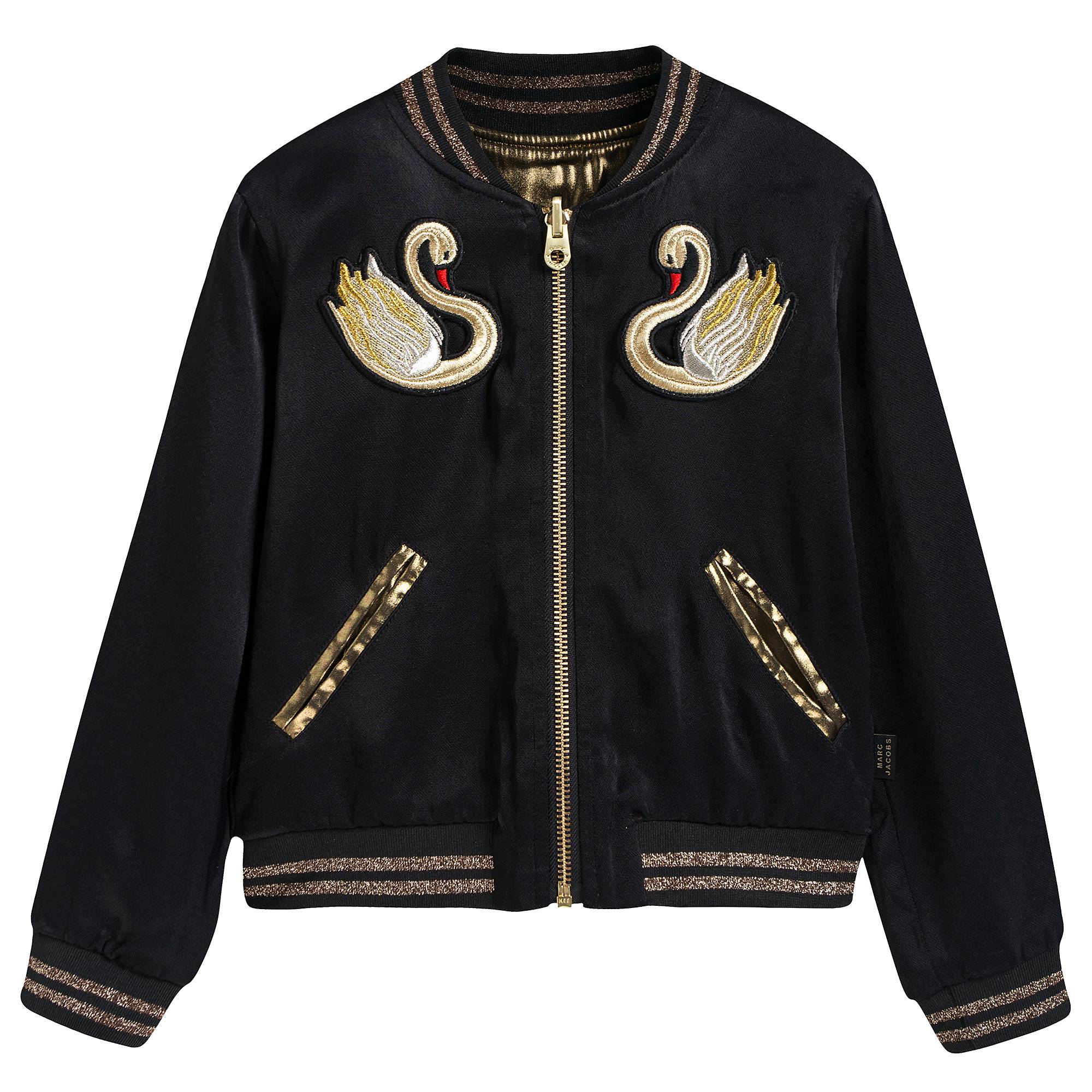 Girls Black & Gold Reversible Jacket