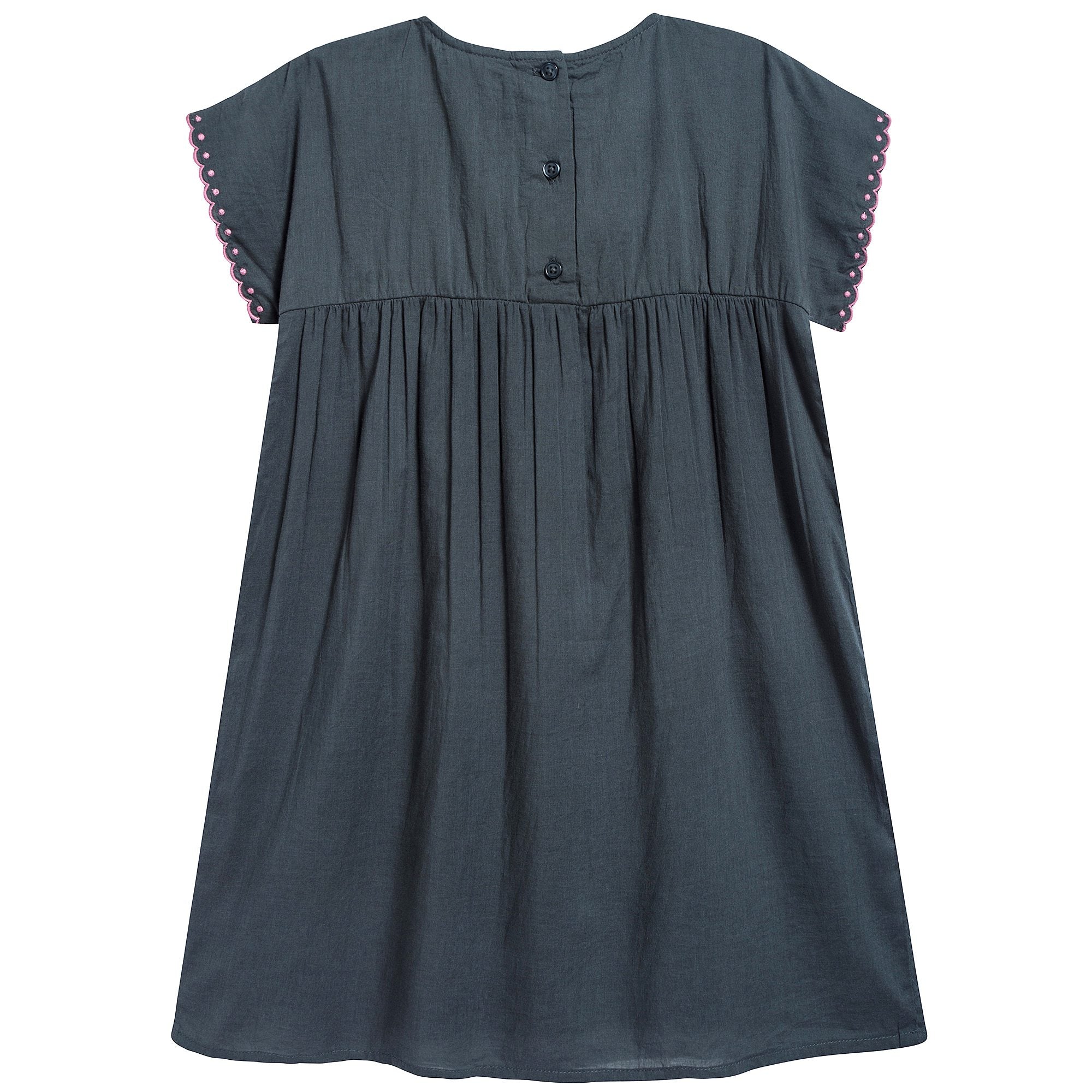 Girls Carbon Printed Cotton Dress