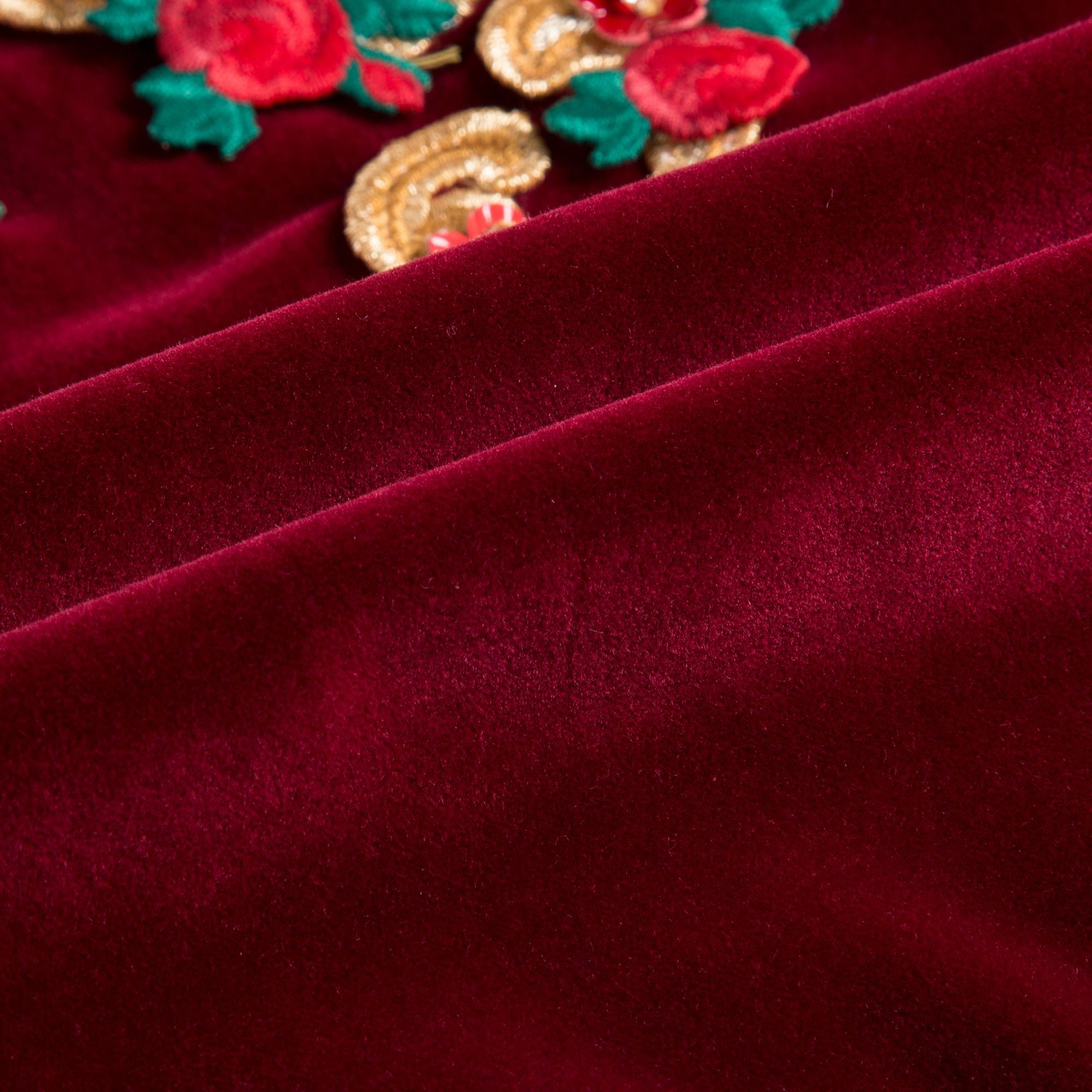 Girls  Red   Velvet  Liner  Pilot   Jacket