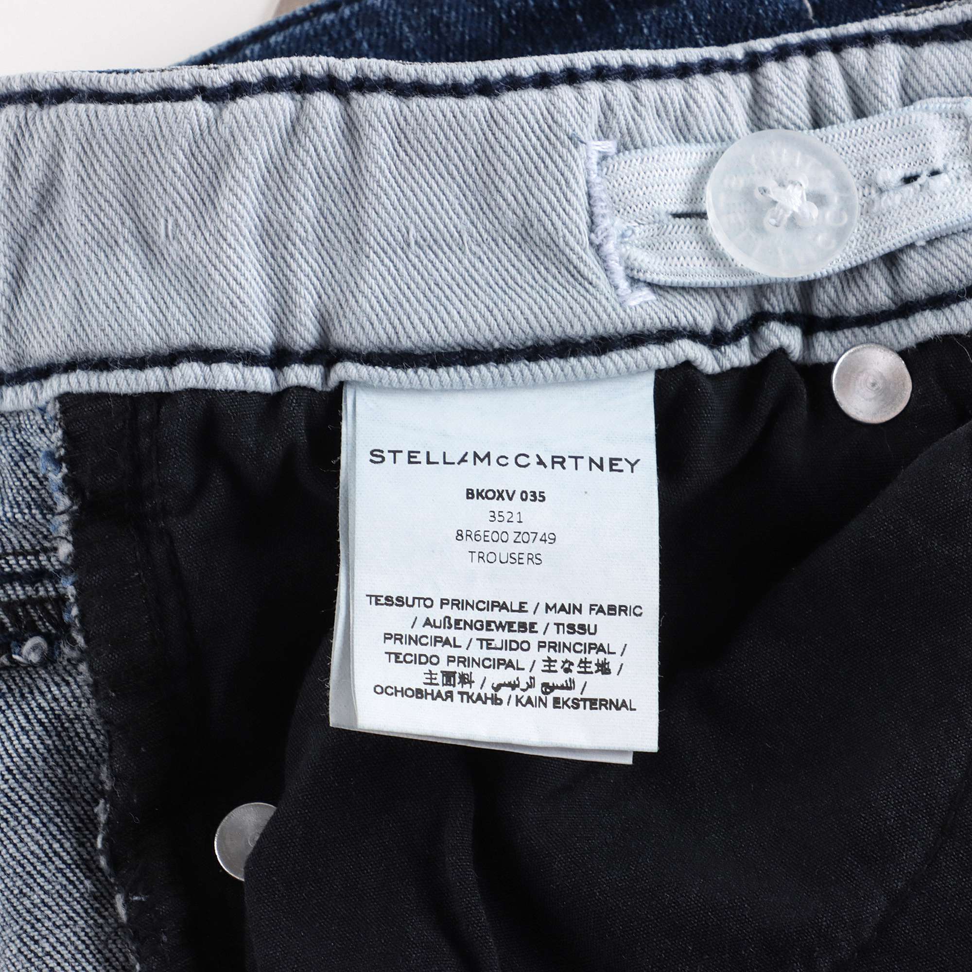 Girls Dark Grey Stars Denim Trousers