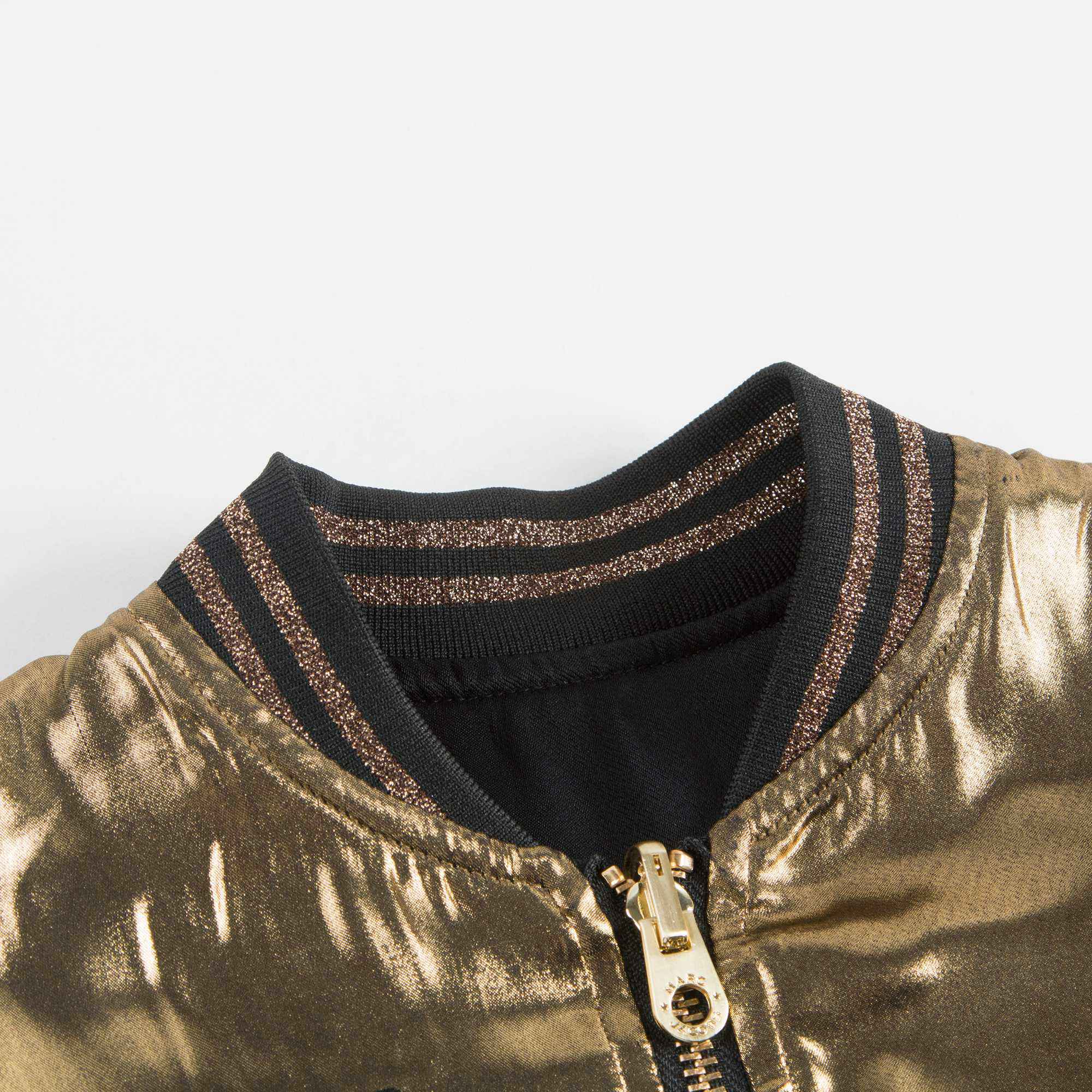 Girls Black & Gold Reversible Jacket