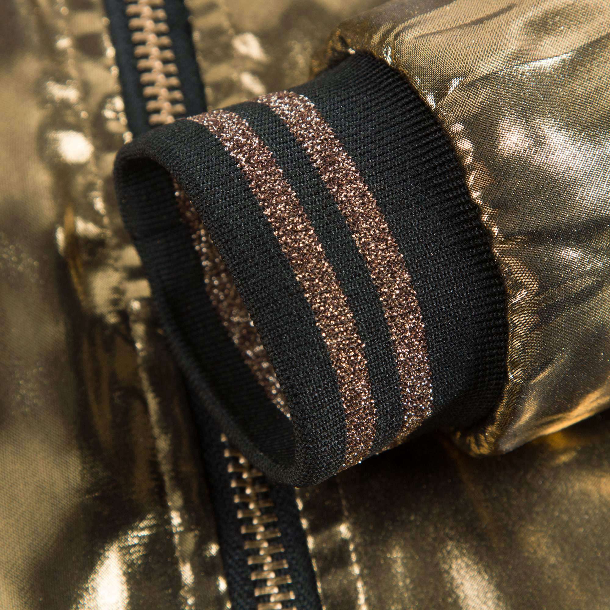 Girls Black & Gold Reversible Jacket