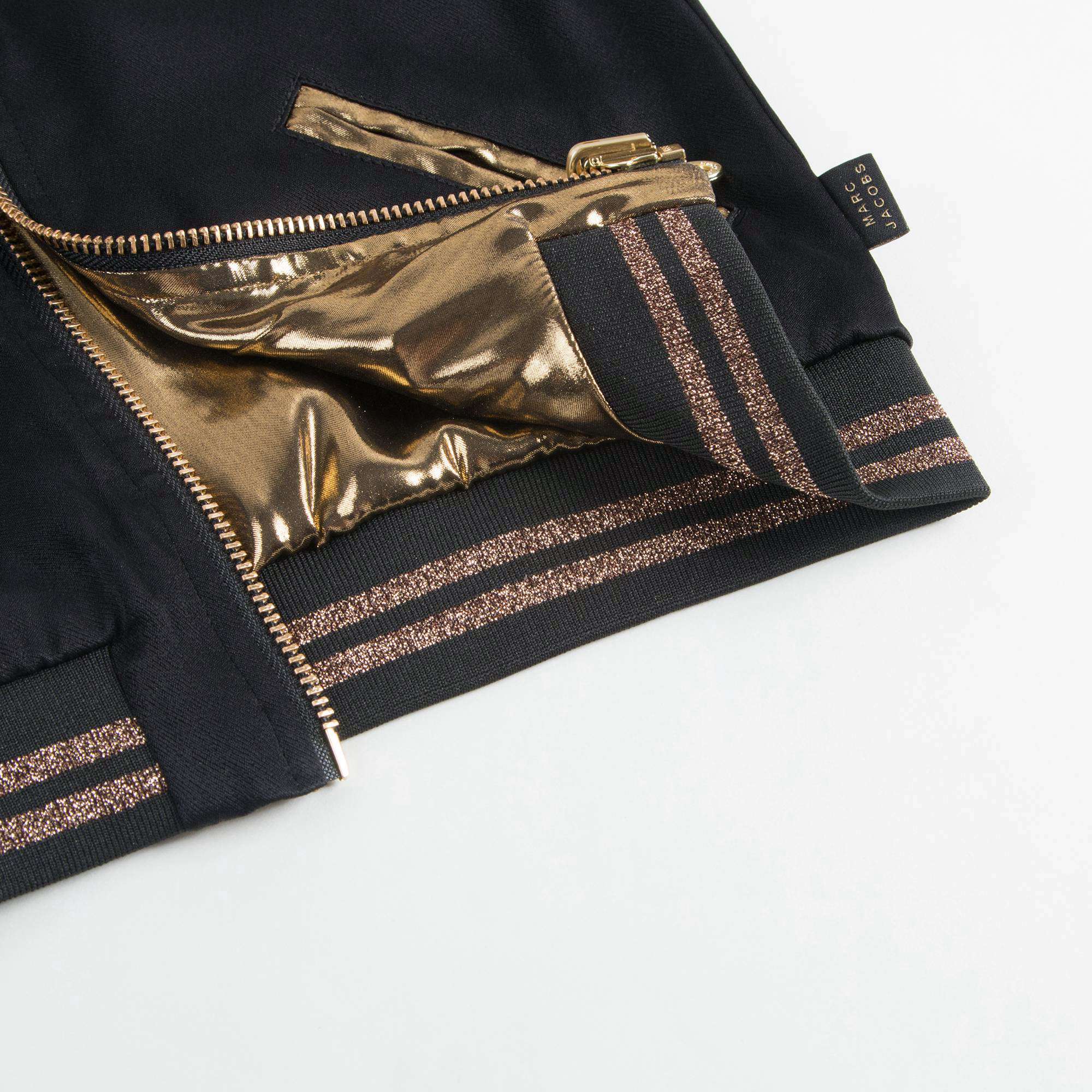 Girls Black & Gold Reversible Jacket
