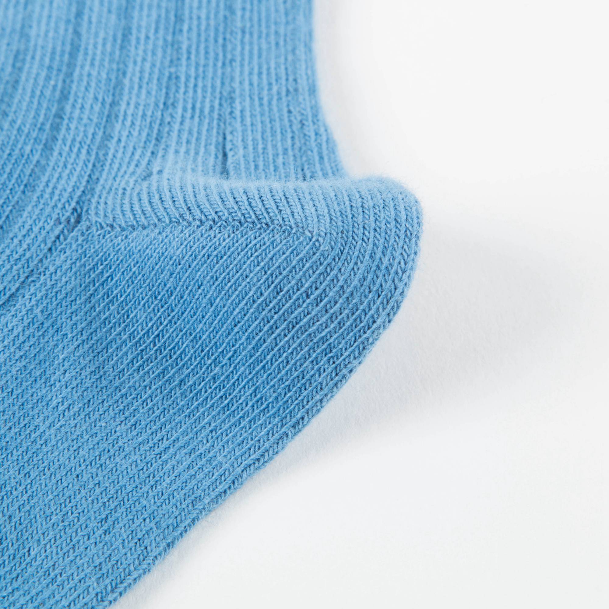 Girls Soft Blue Cotton Knitwear Socks