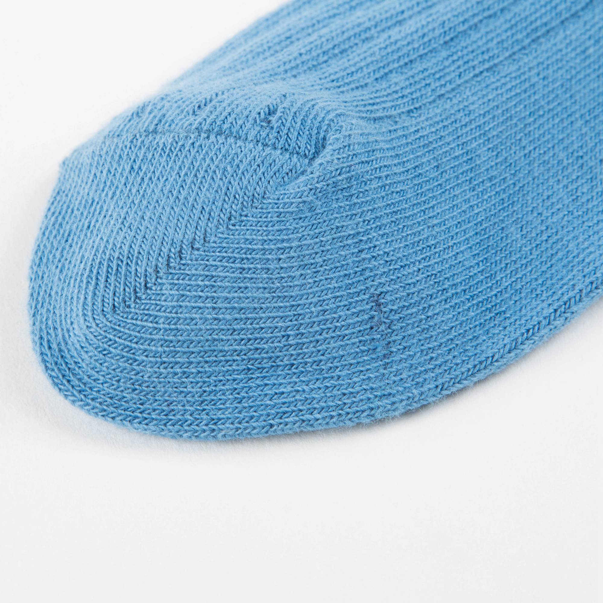 Girls Soft Blue Cotton Knitwear Socks
