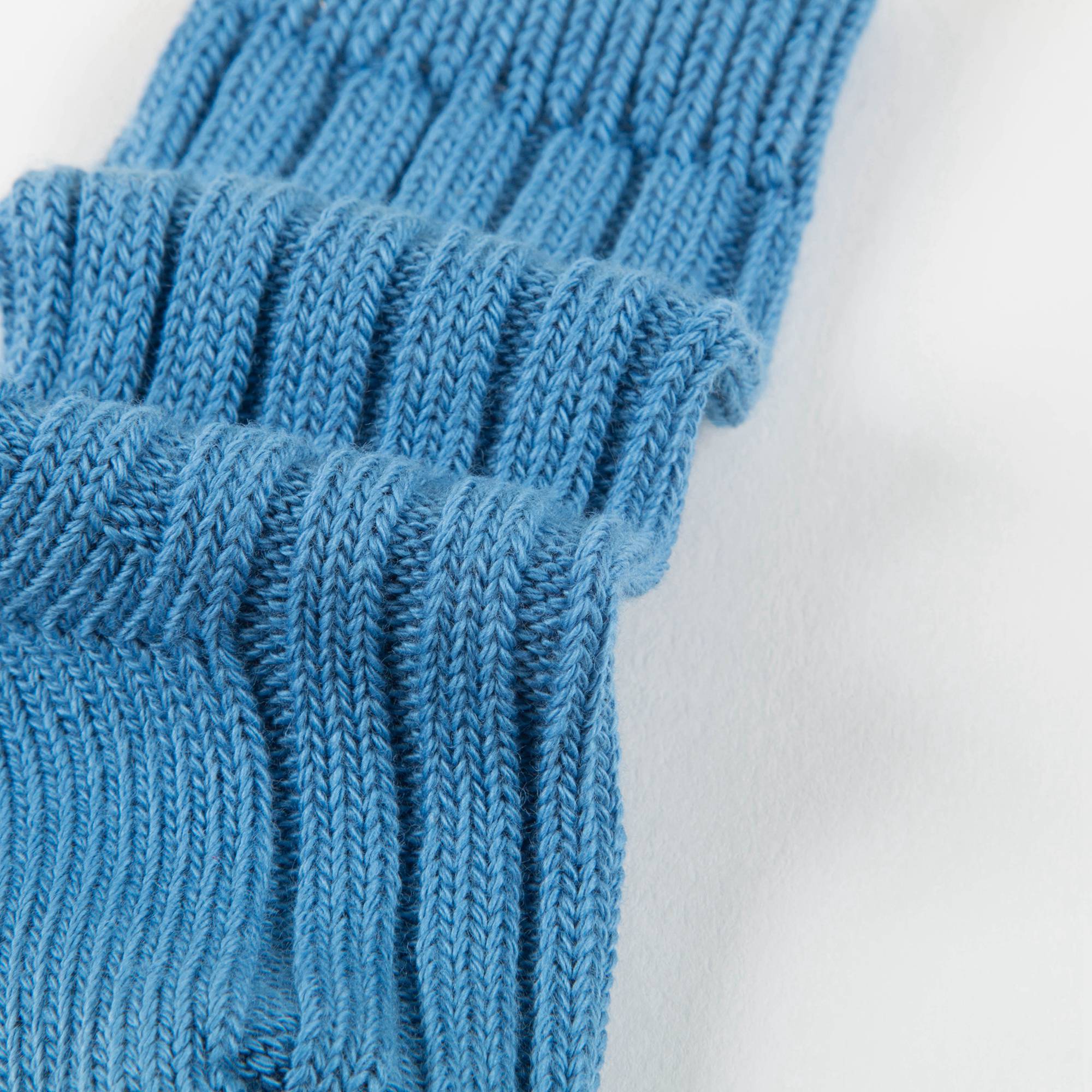 Baby Rich Blue Cotton Knitwear Socks