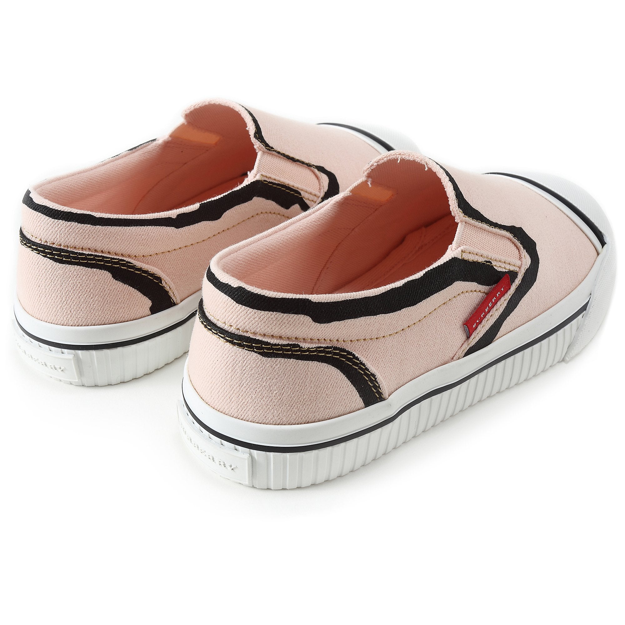 Girls Pale Rose Pink Cotton Trainers