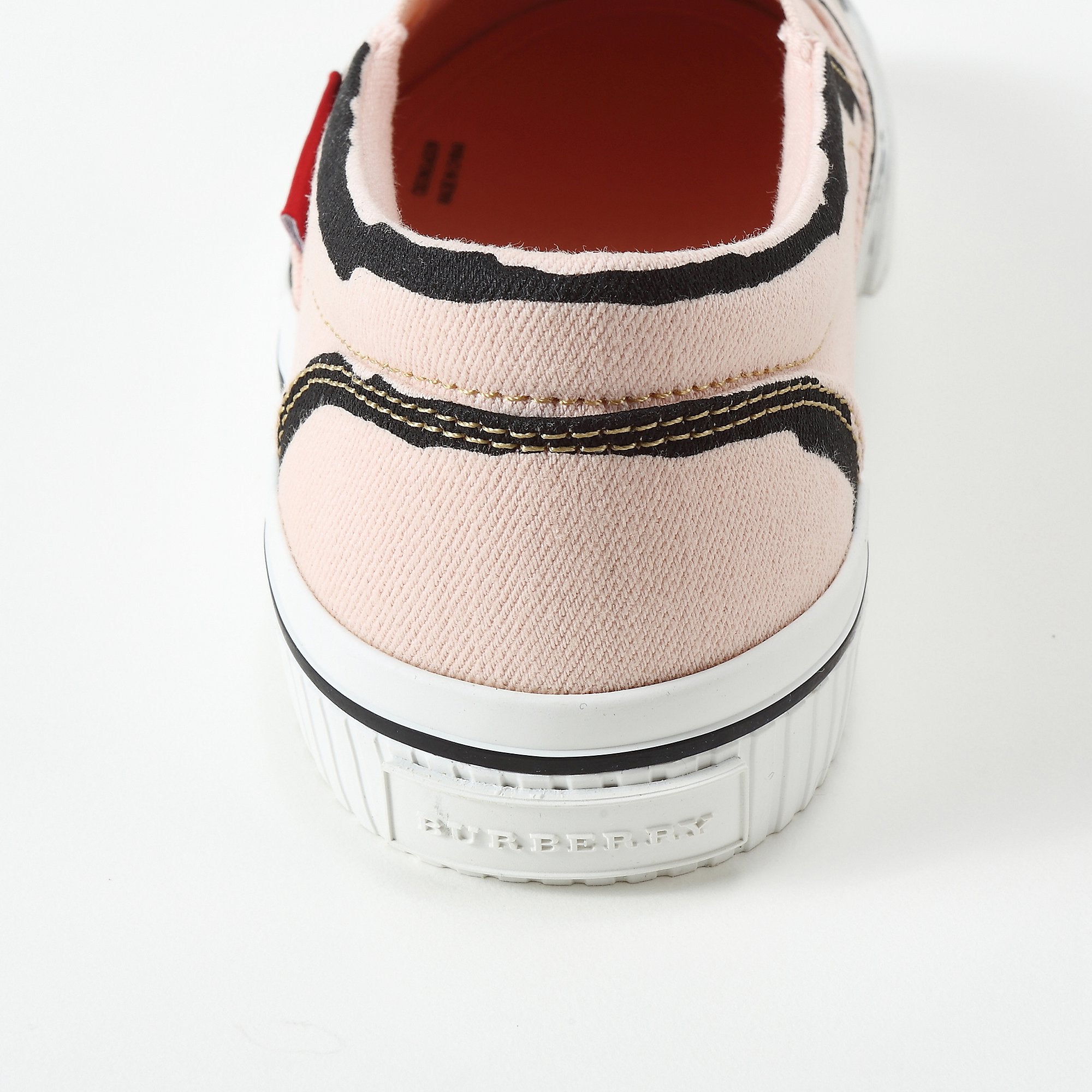 Girls Pale Rose Pink Cotton Trainers
