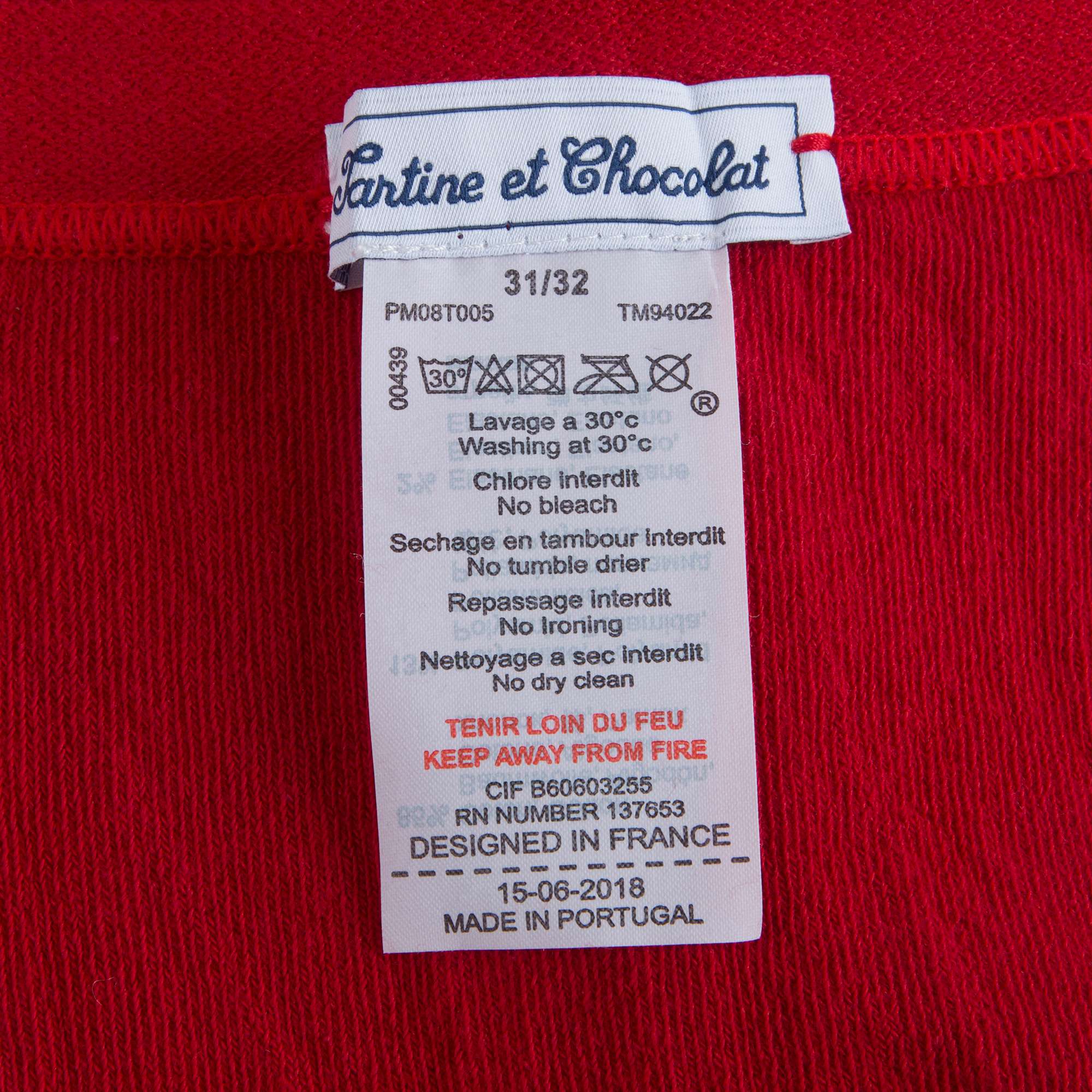 Girls Dark Red Cotton Tights