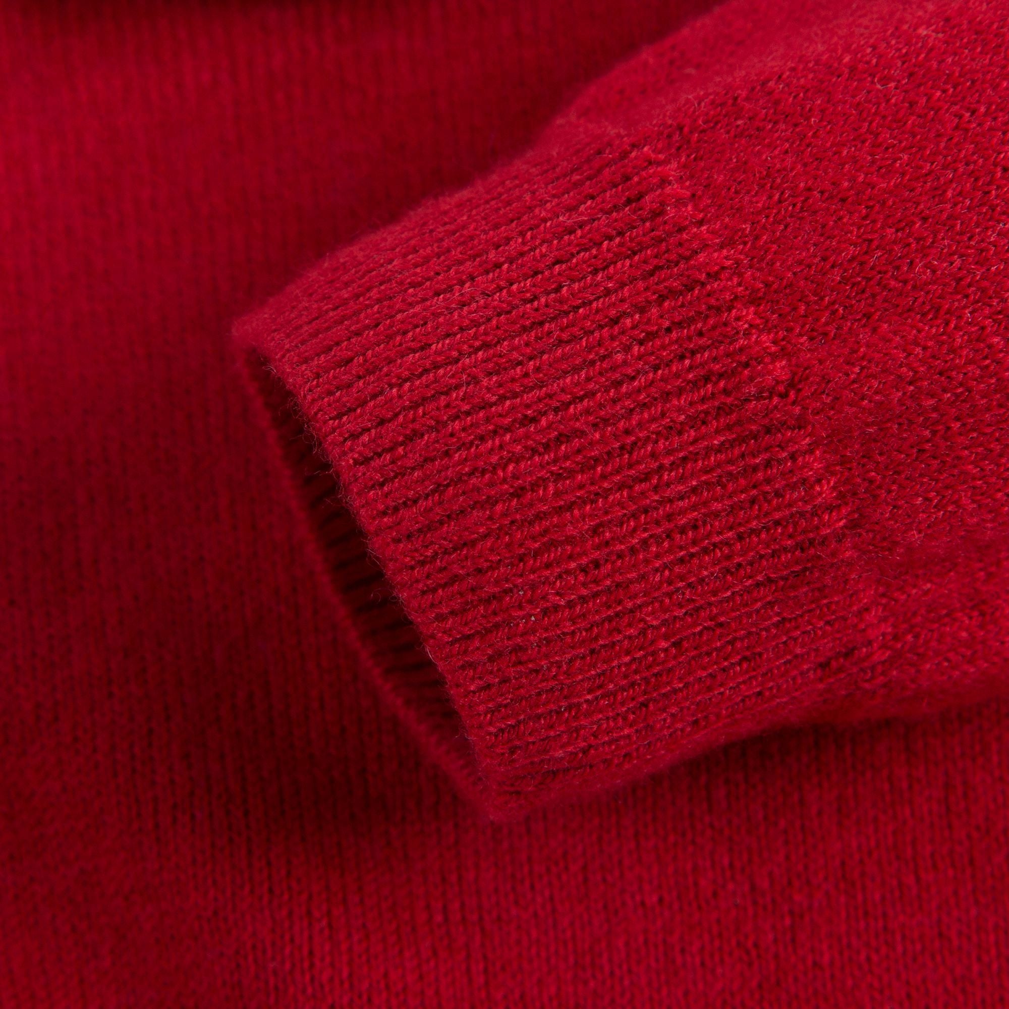 Girls Red Ruffle Sweater