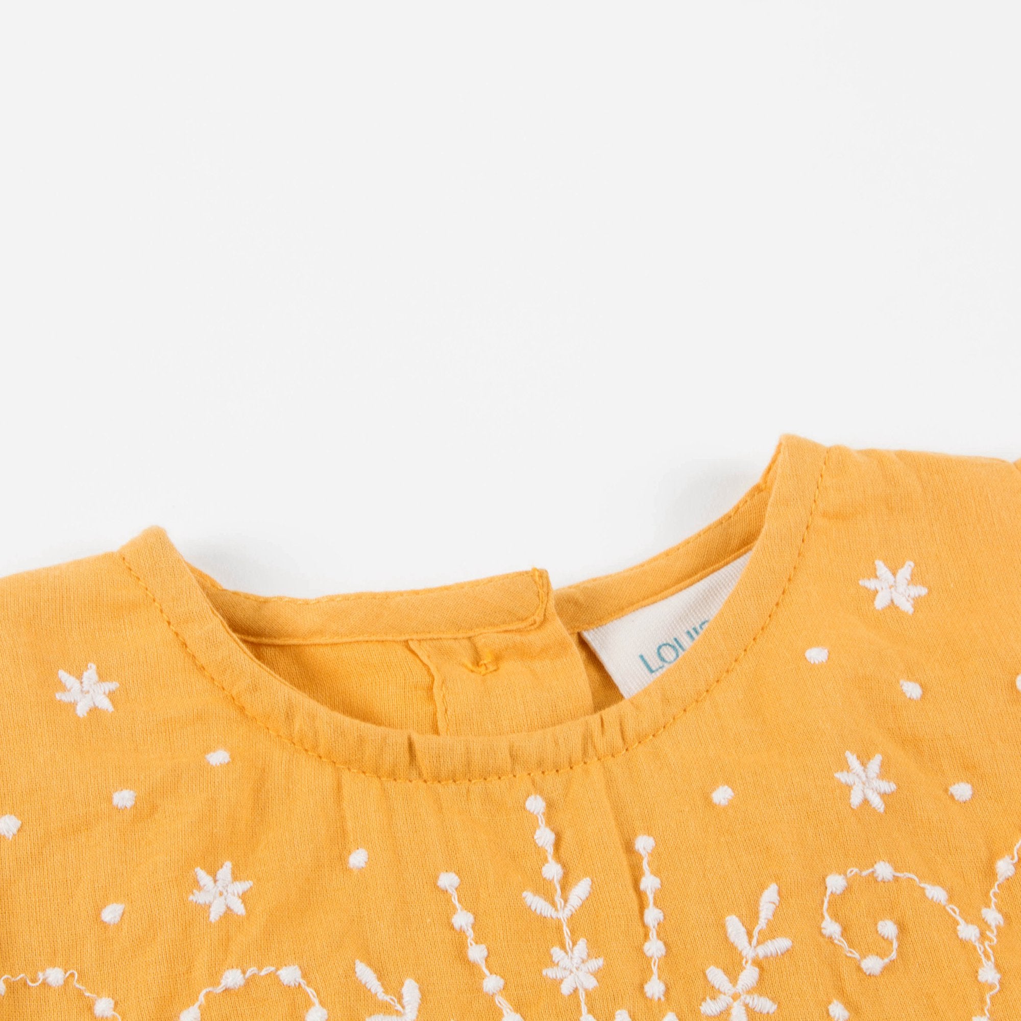 Baby Saffron Cotton Dress