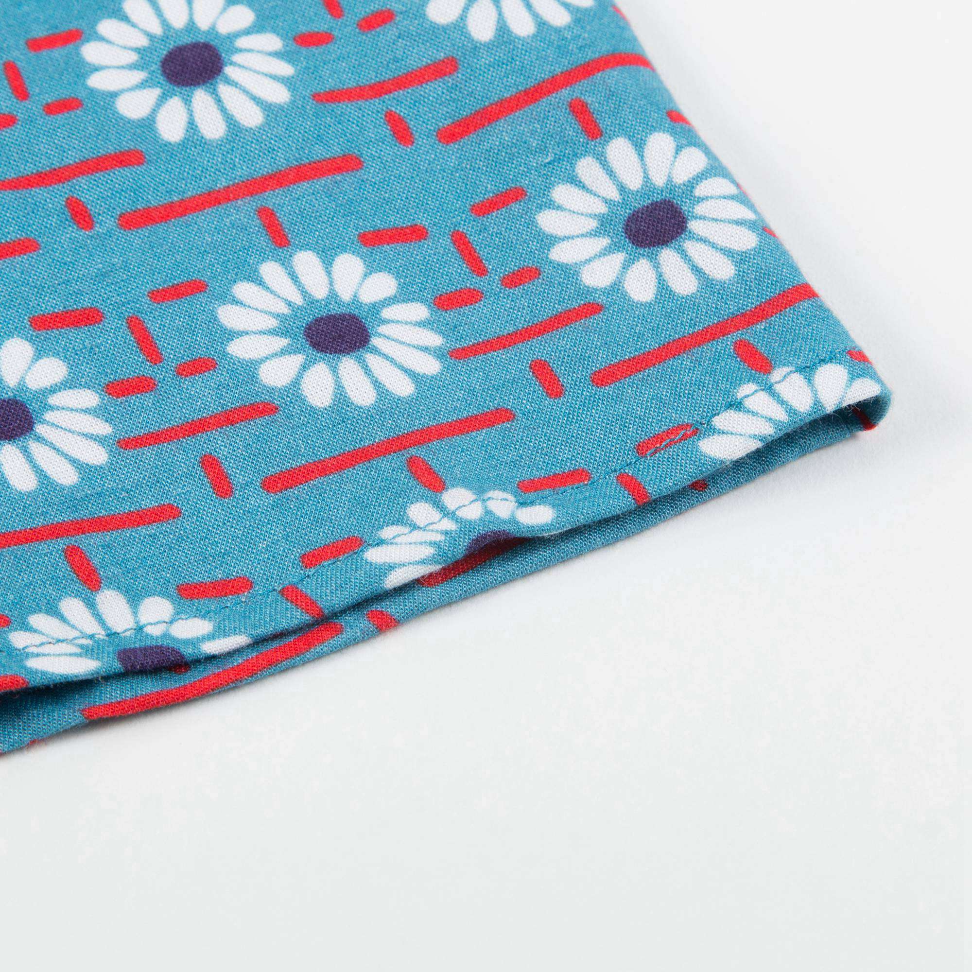 Girls Blue Daisy Printed Dress