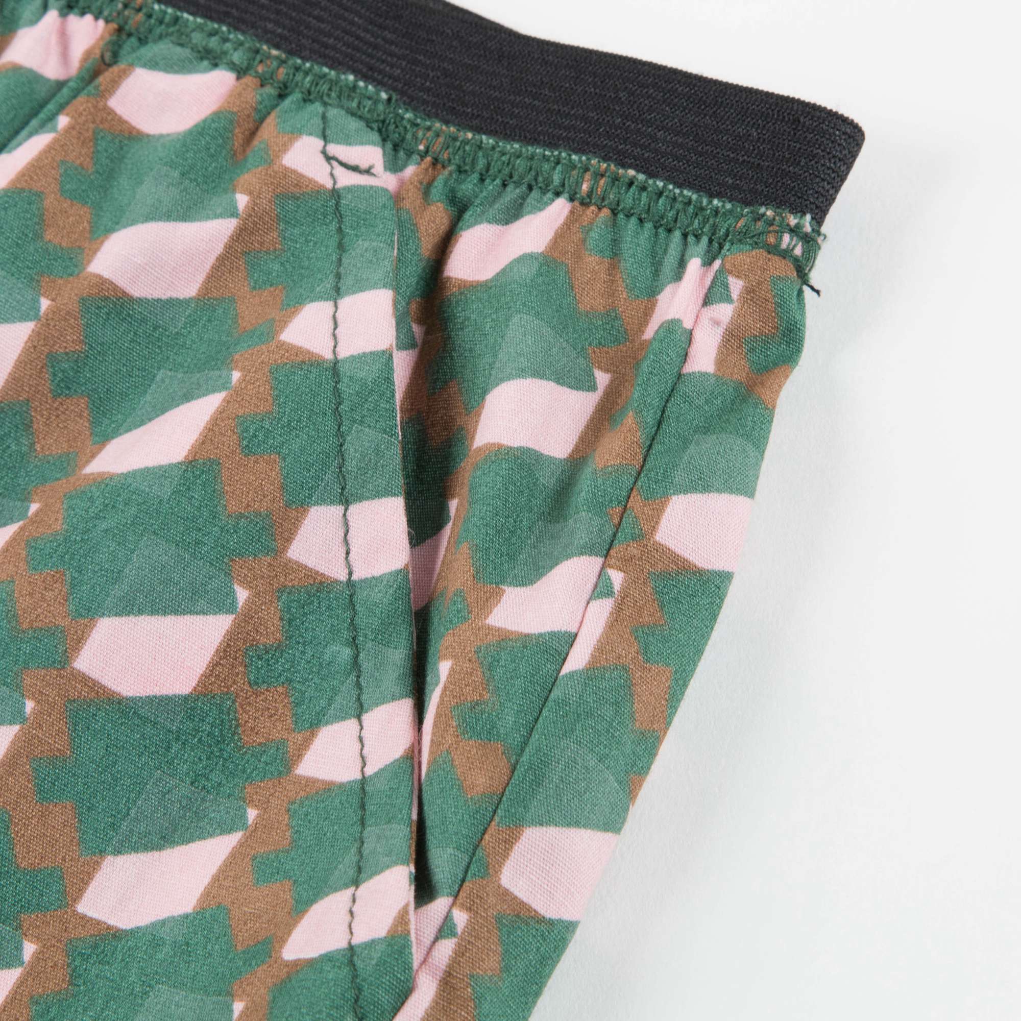 Baby Girls Mint & Pink Woven Shorts