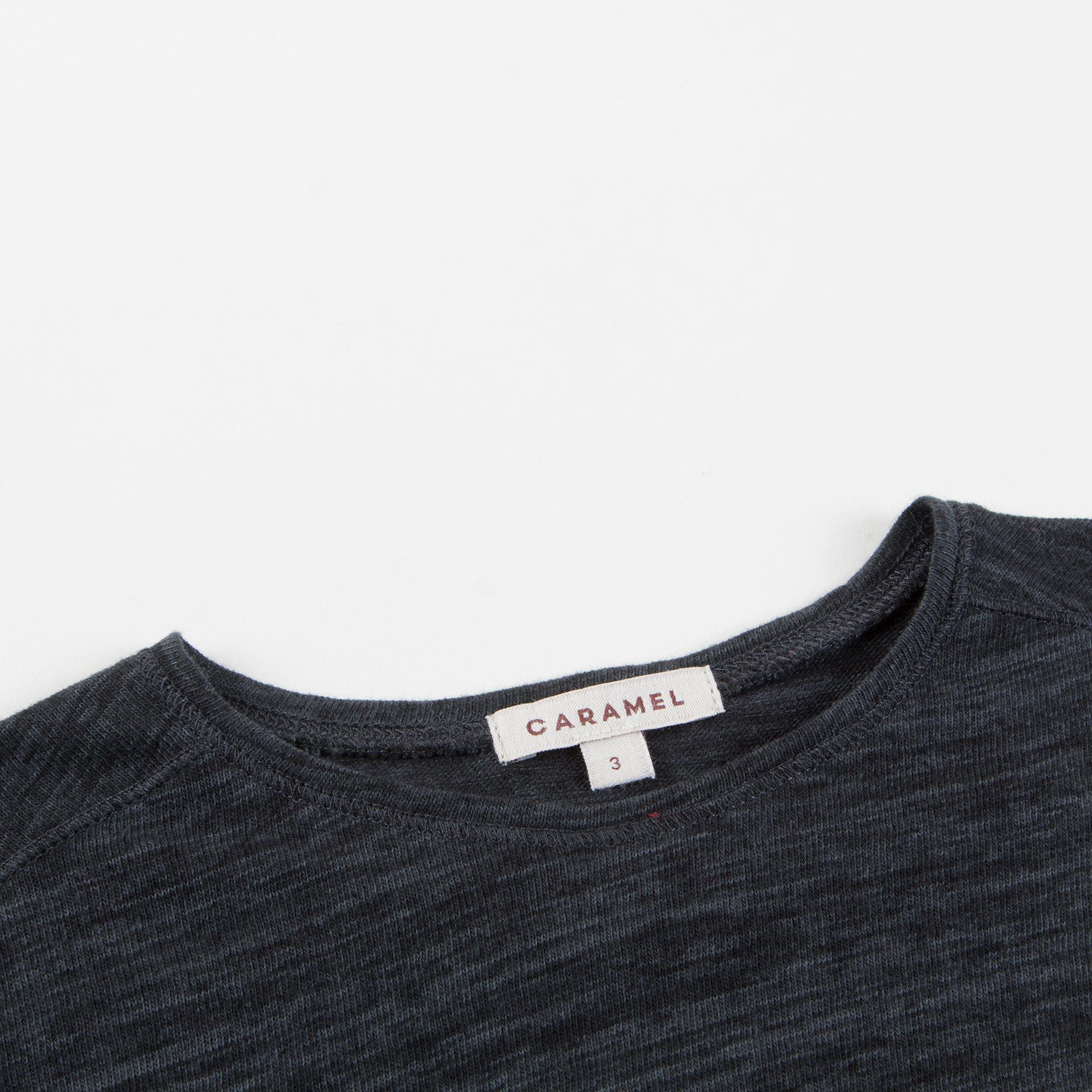 Girls Black Cotton Jersey Top
