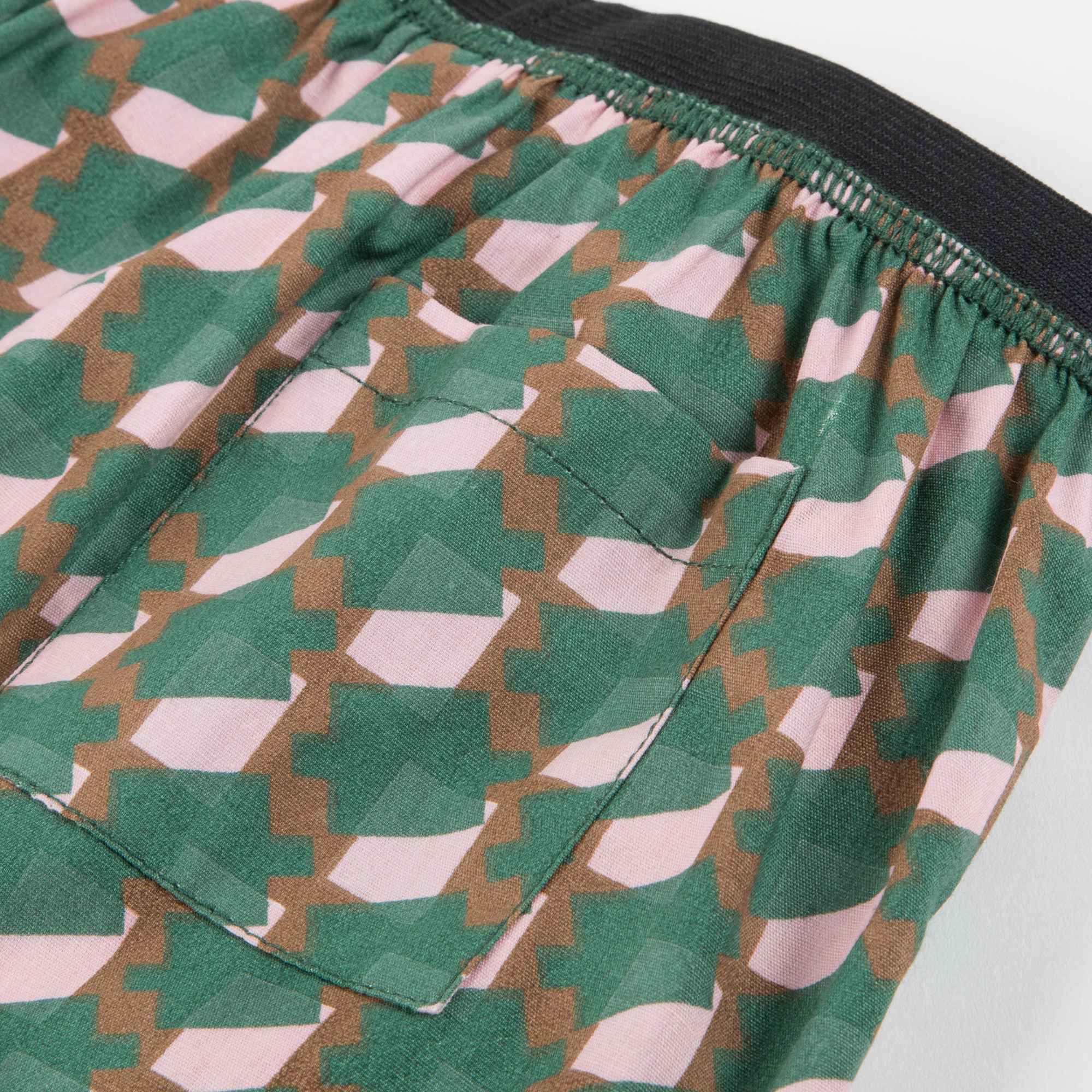 Baby Girls Mint & Pink Woven Shorts