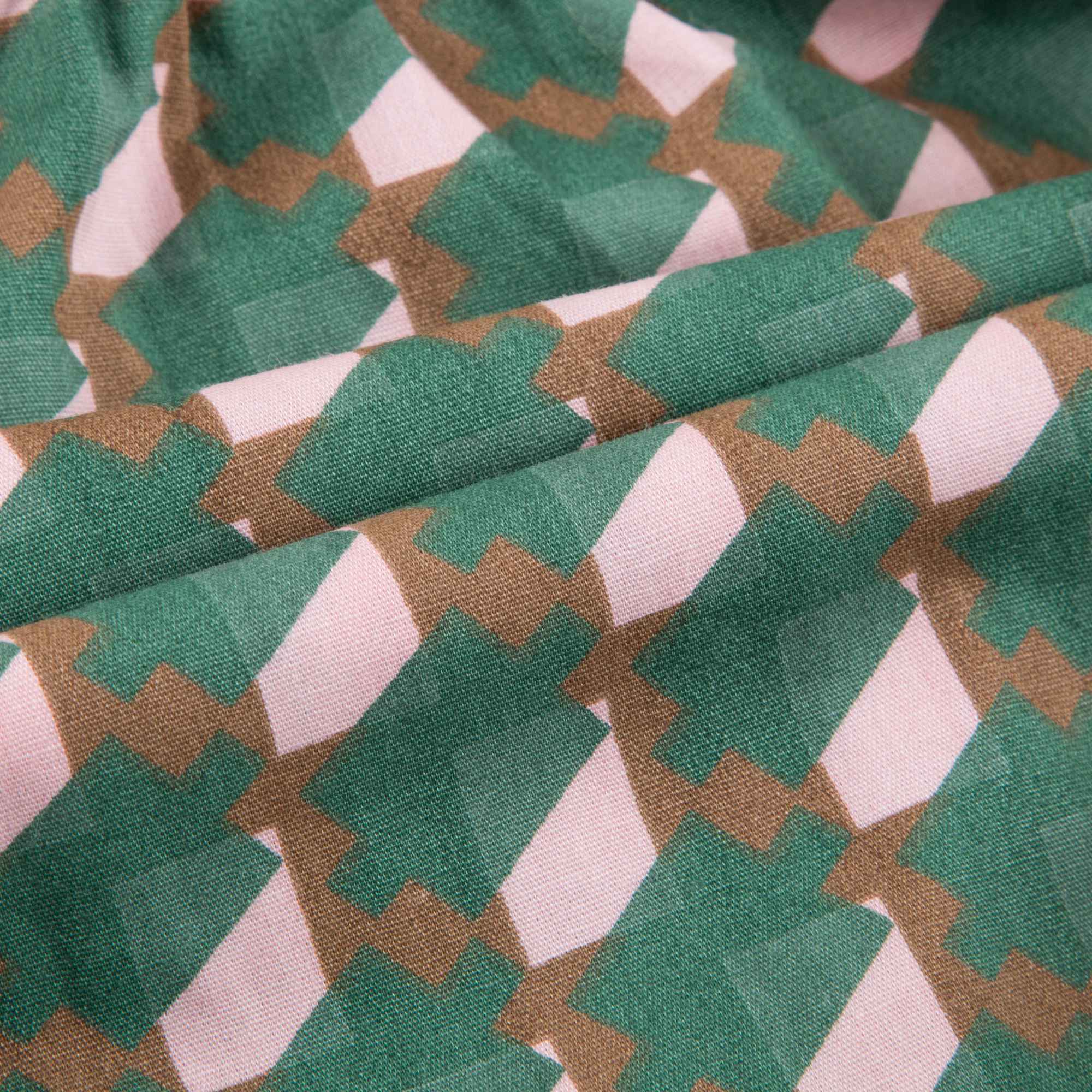 Baby Girls Mint & Pink Woven Shorts
