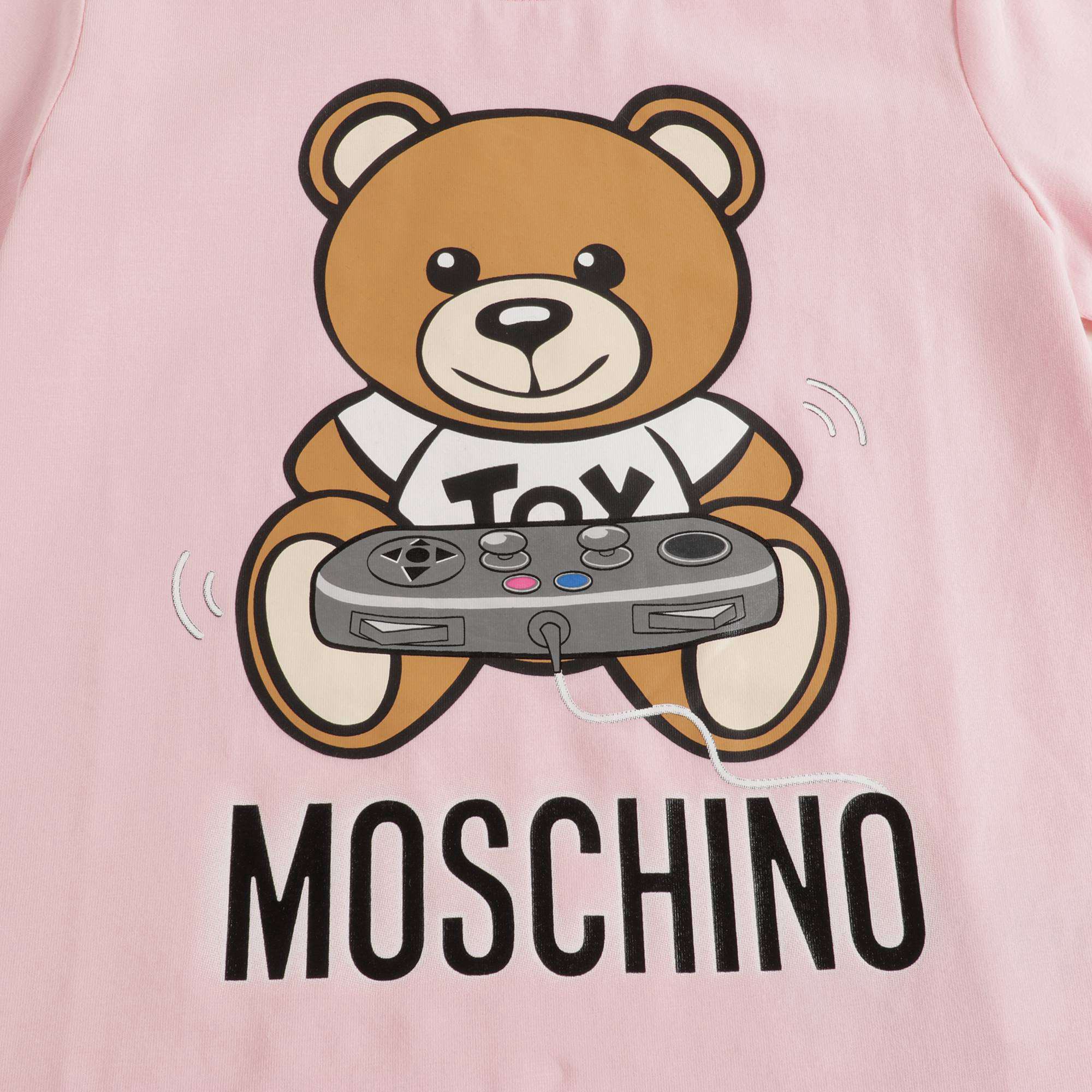 Girls Pink Teddy T-Shirt