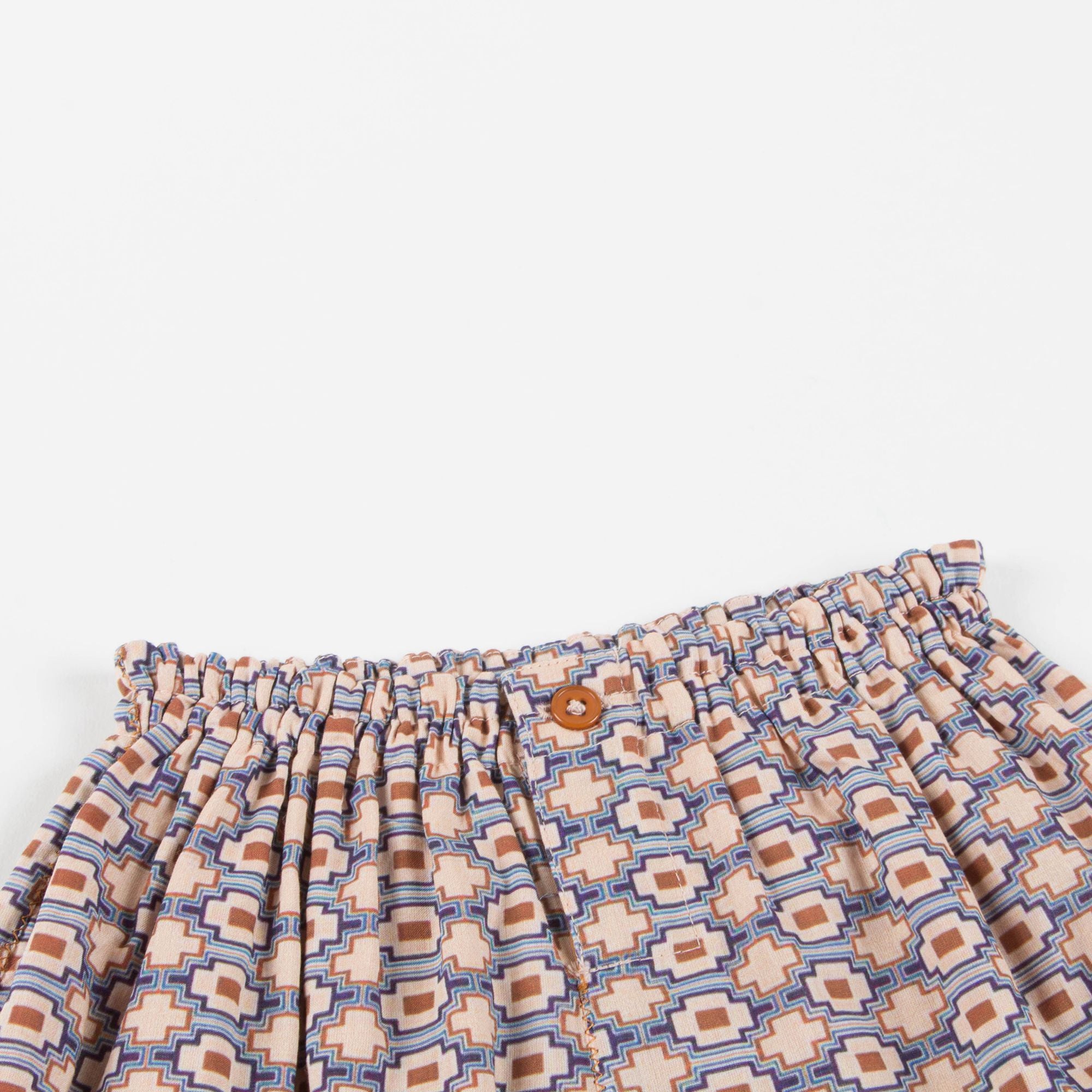 Baby Kaleido Blue Woven Trousers