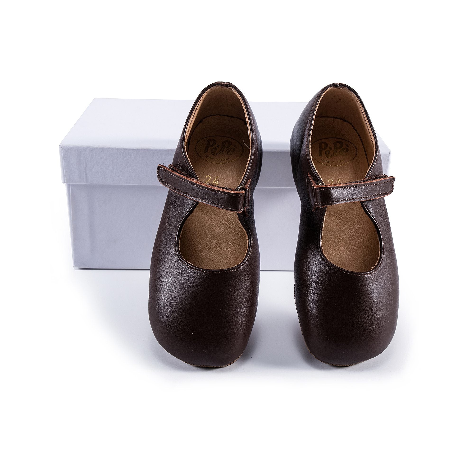 Girls Brown Softy T.Moro Flats