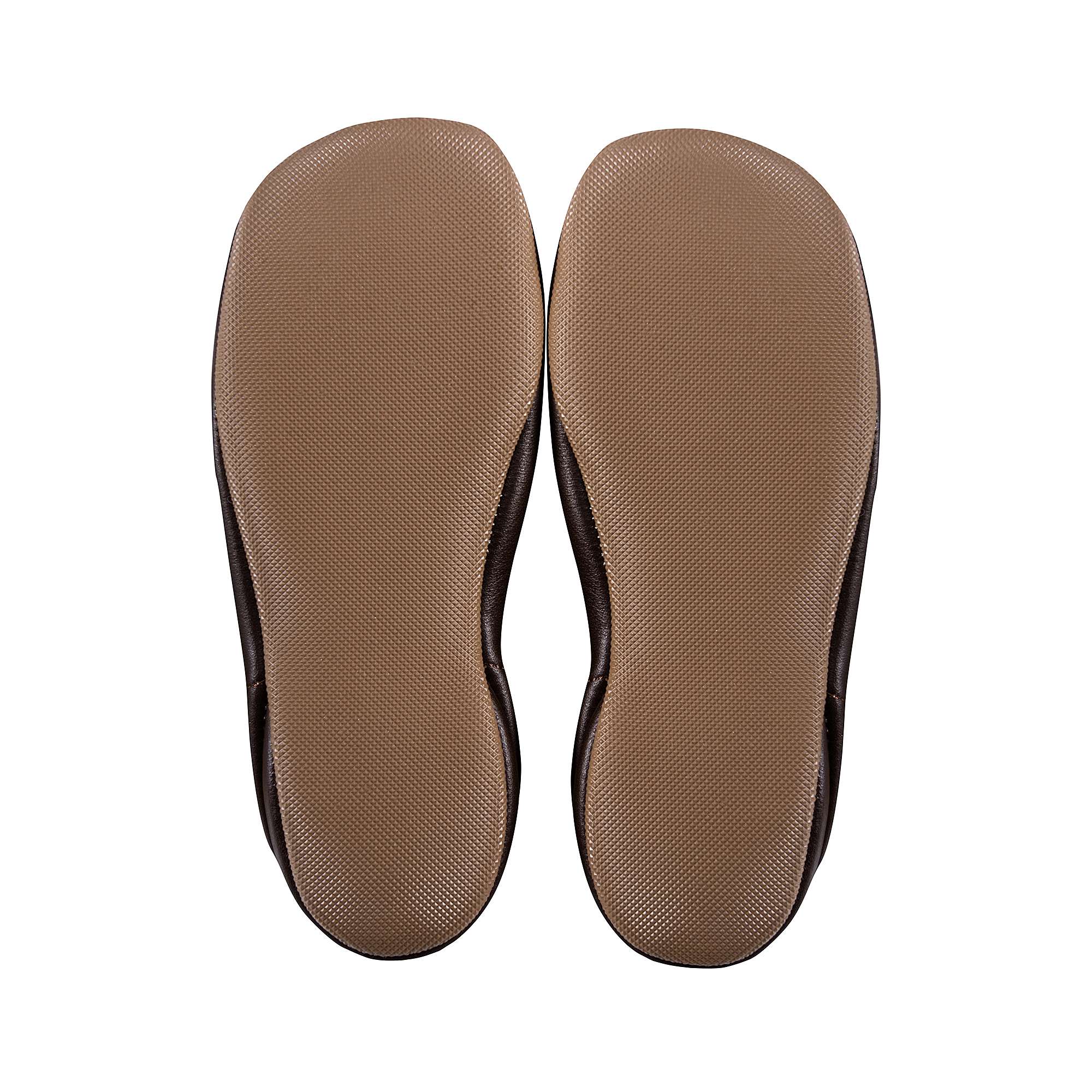 Girls Brown Softy T.Moro Flats