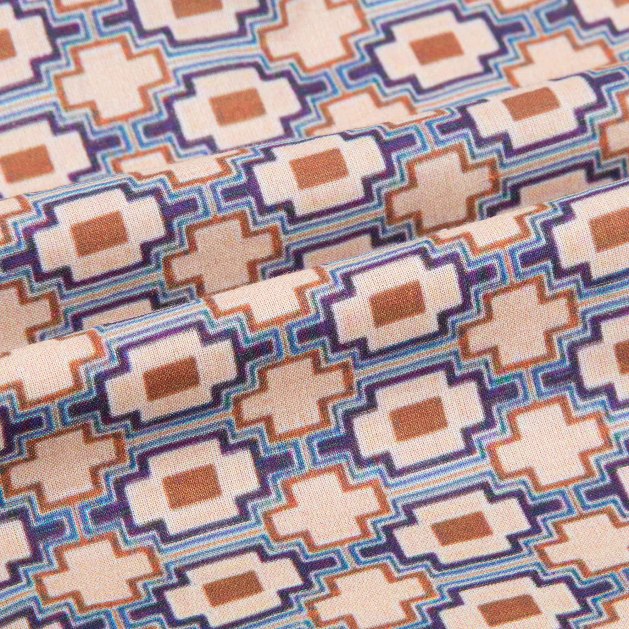 Baby Kaleido Blue Woven Trousers