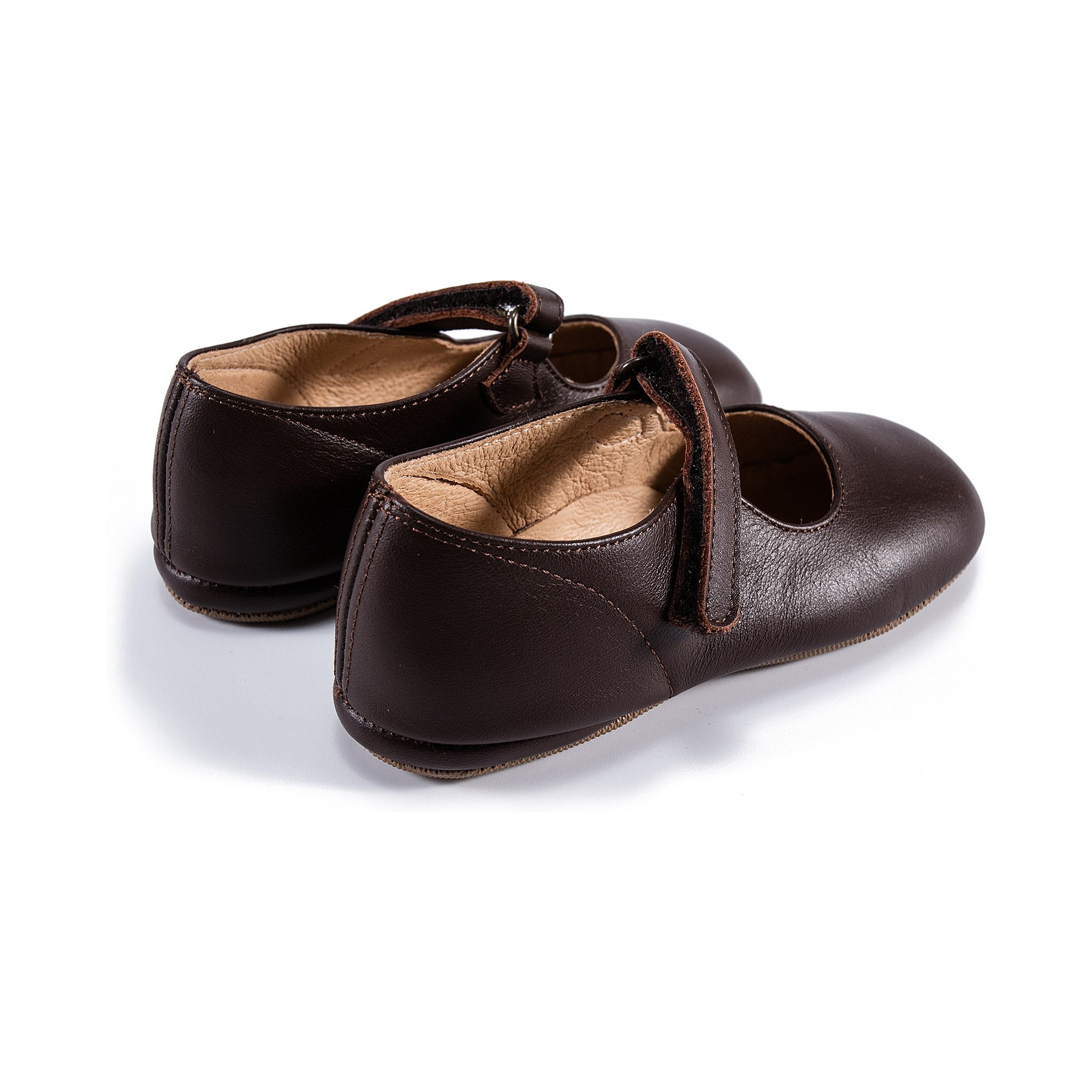 Girls Brown Softy T.Moro Flats