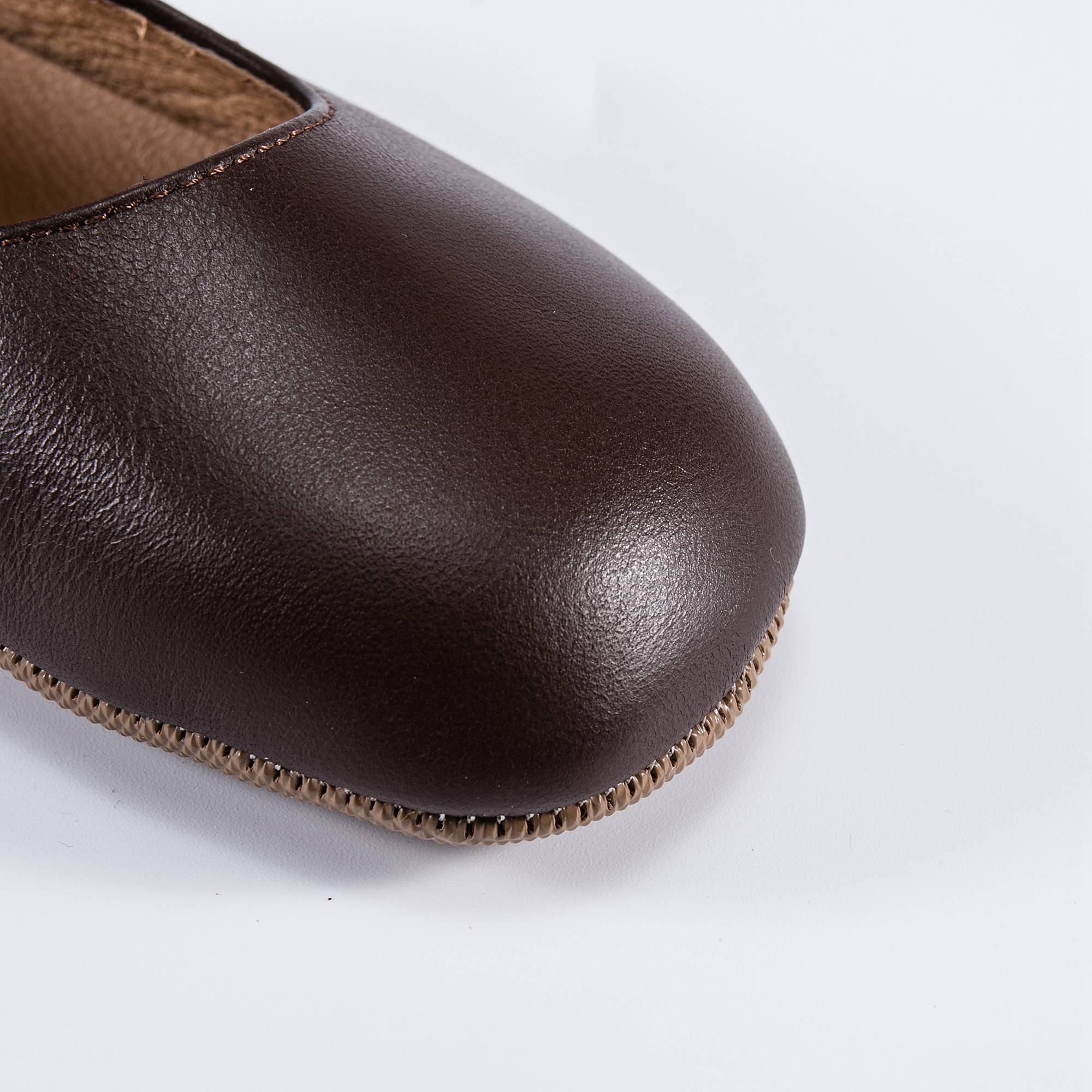 Girls Brown Softy T.Moro Flats