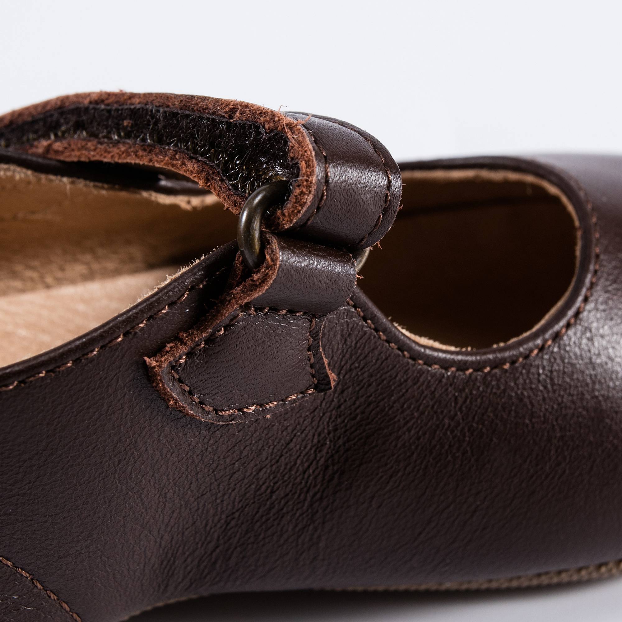 Girls Brown Softy T.Moro Flats
