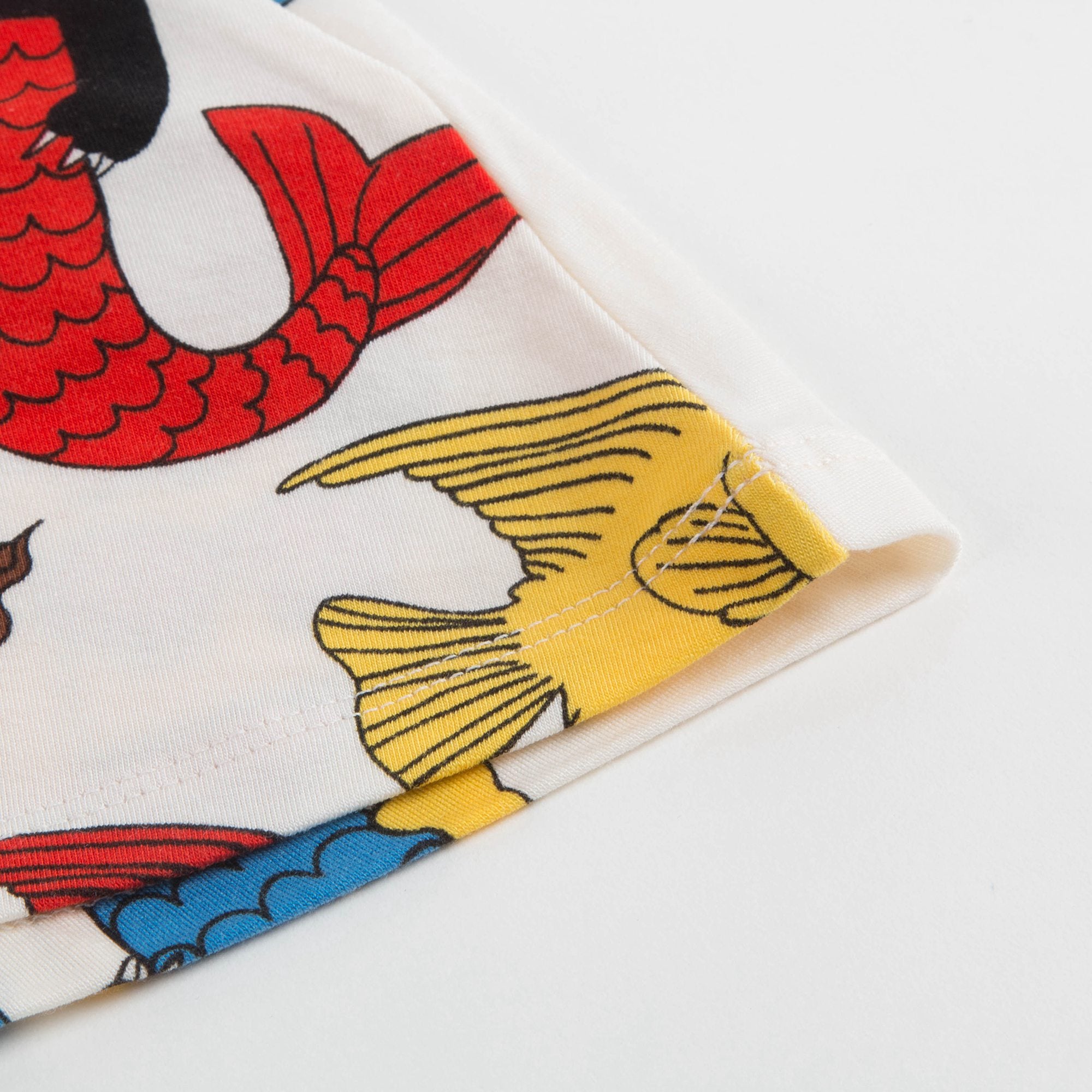 Girls Off White Cat Mermaid Dress