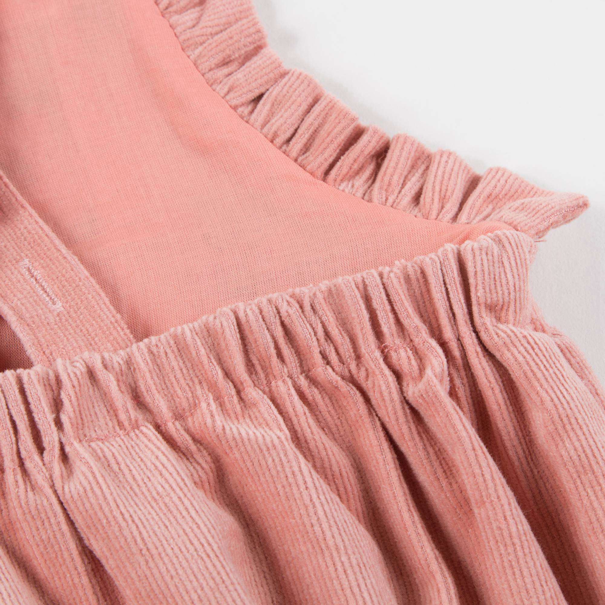 Baby Pink  Cotton Overalls