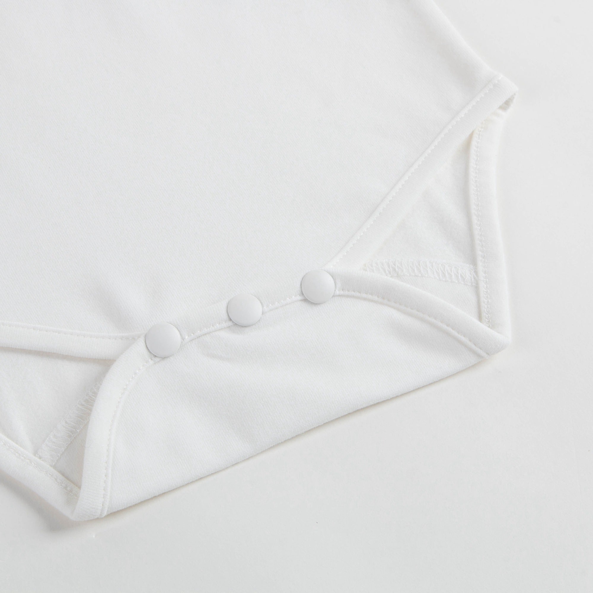 Baby Girls White Cotton Babysuit