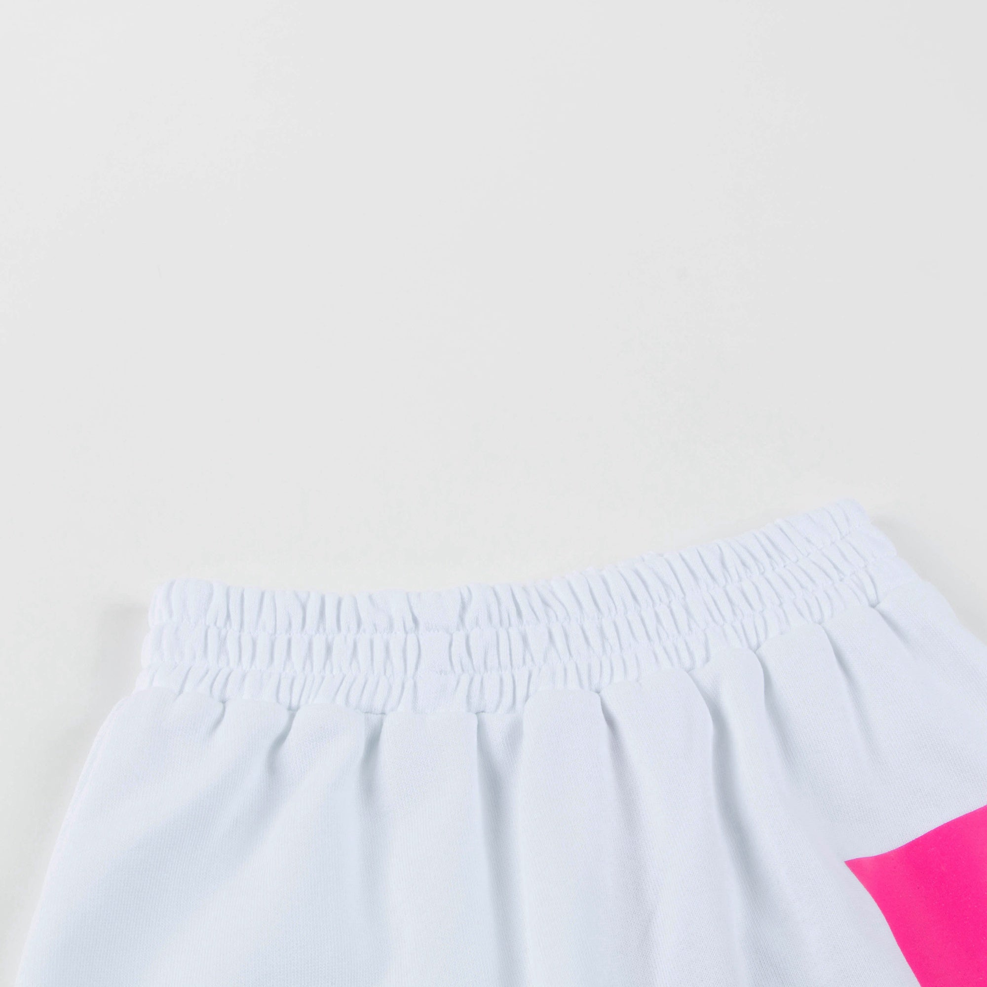 Girls White Logo Cotton Fleece Skirt