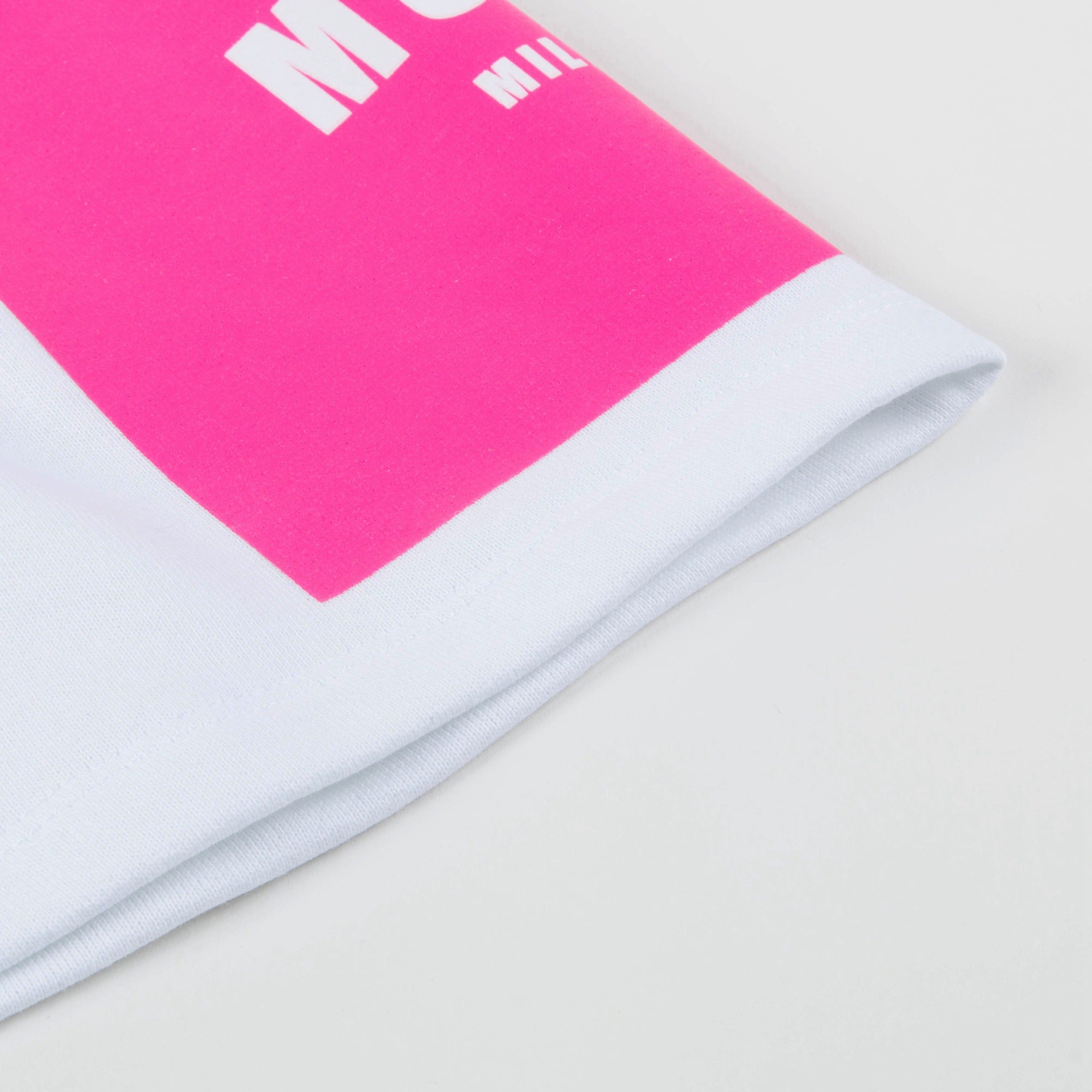 Girls White Logo Cotton Fleece Skirt