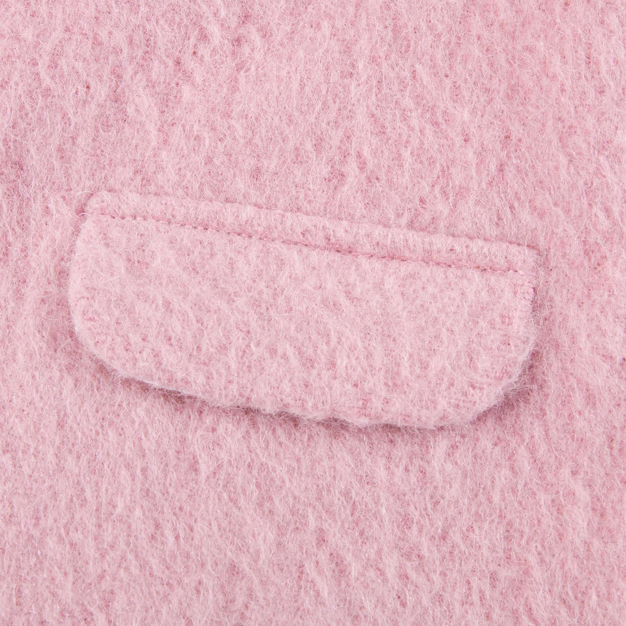 Girls Pale Pink Woven Coat