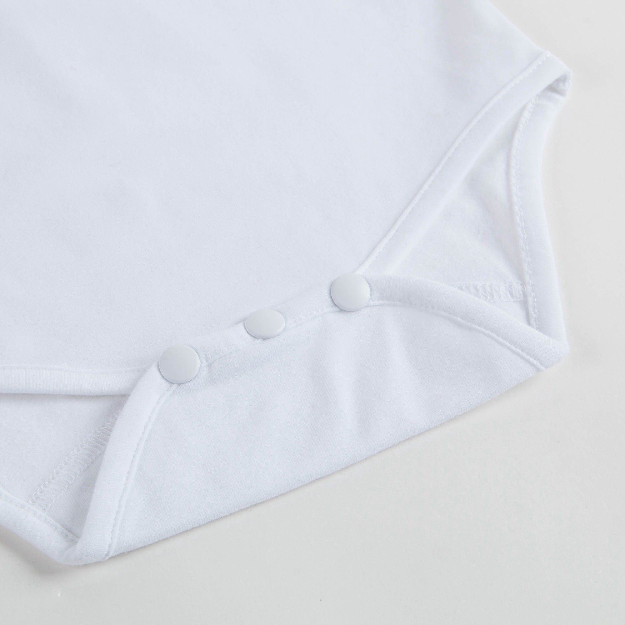 Baby Girls White Cotton Babysuit